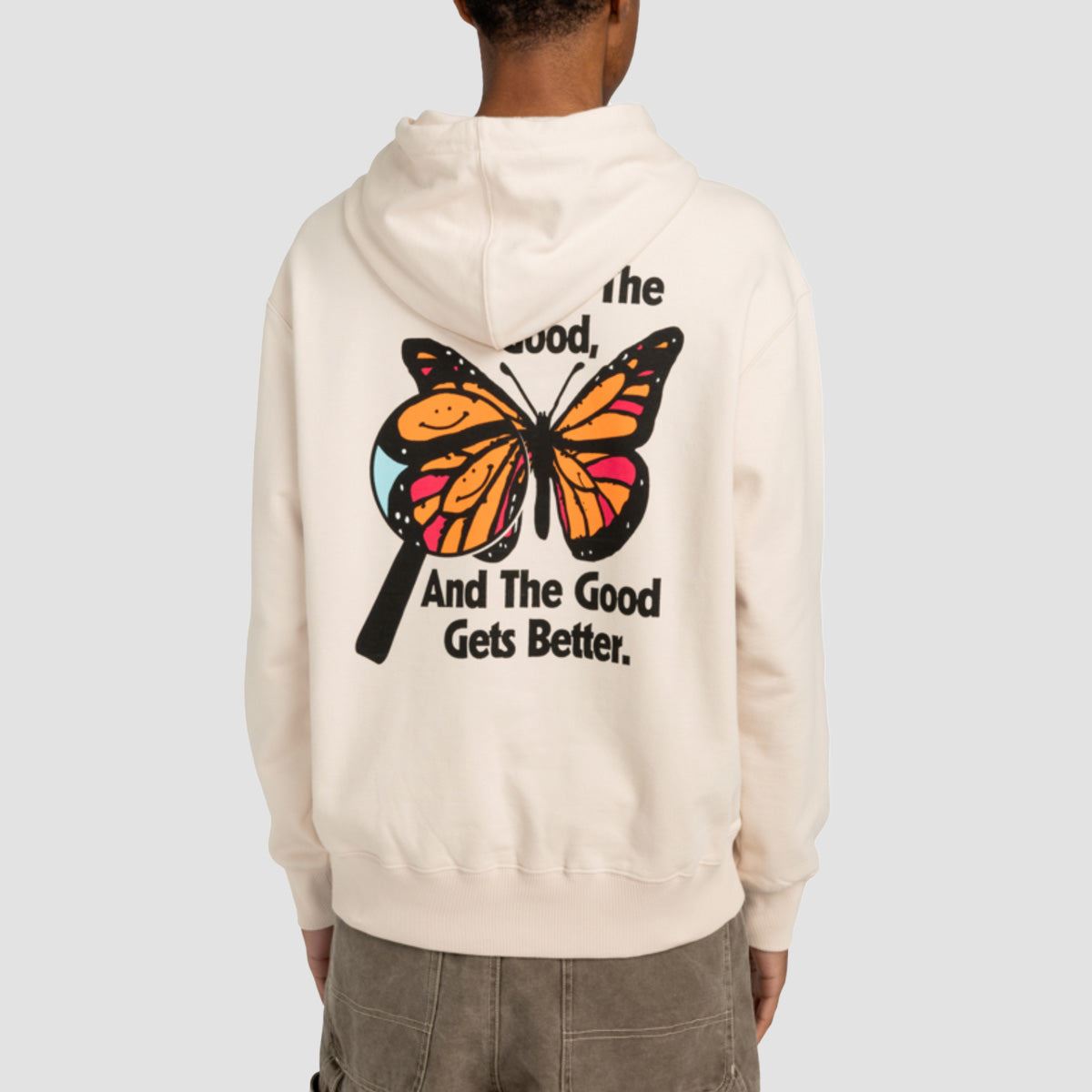 Element Gets Better Pullover Hoodie Oat Milk