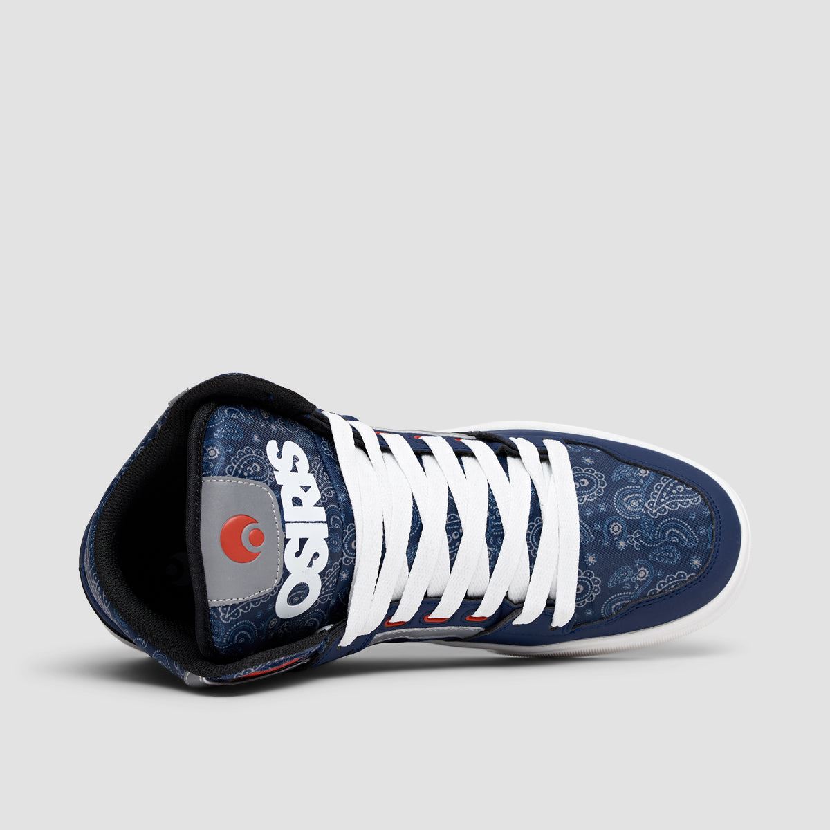 Osiris Clone Shoes - Navy/Red/Paisley