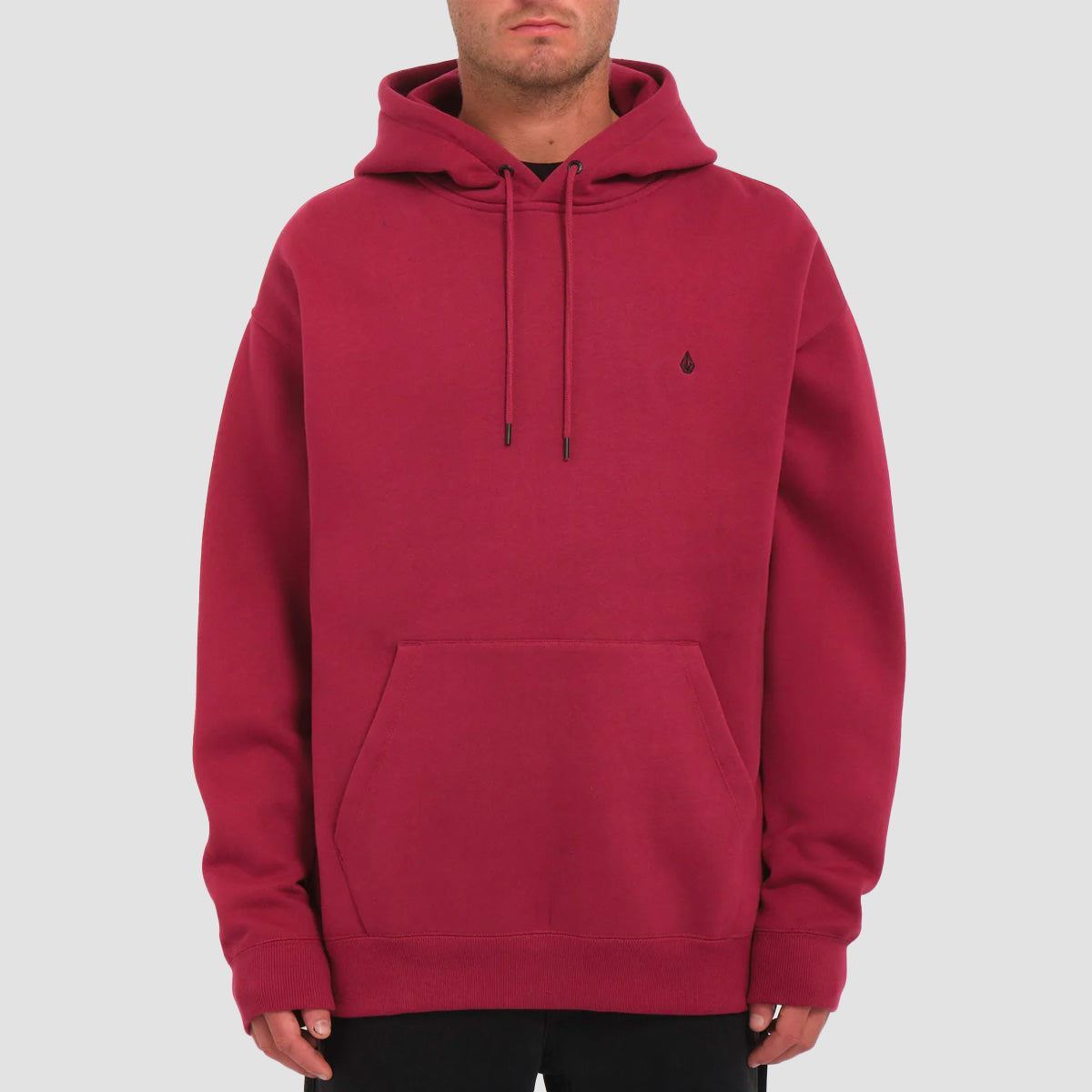 Volcom Single Stone Pullover Hoodie Wine