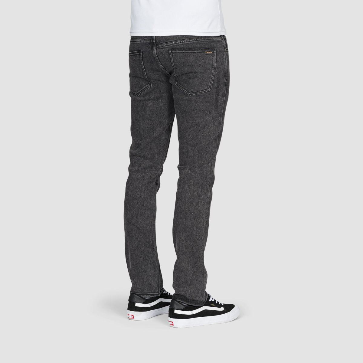 Volcom Vorta Slim Fit Jeans Light Acid Black