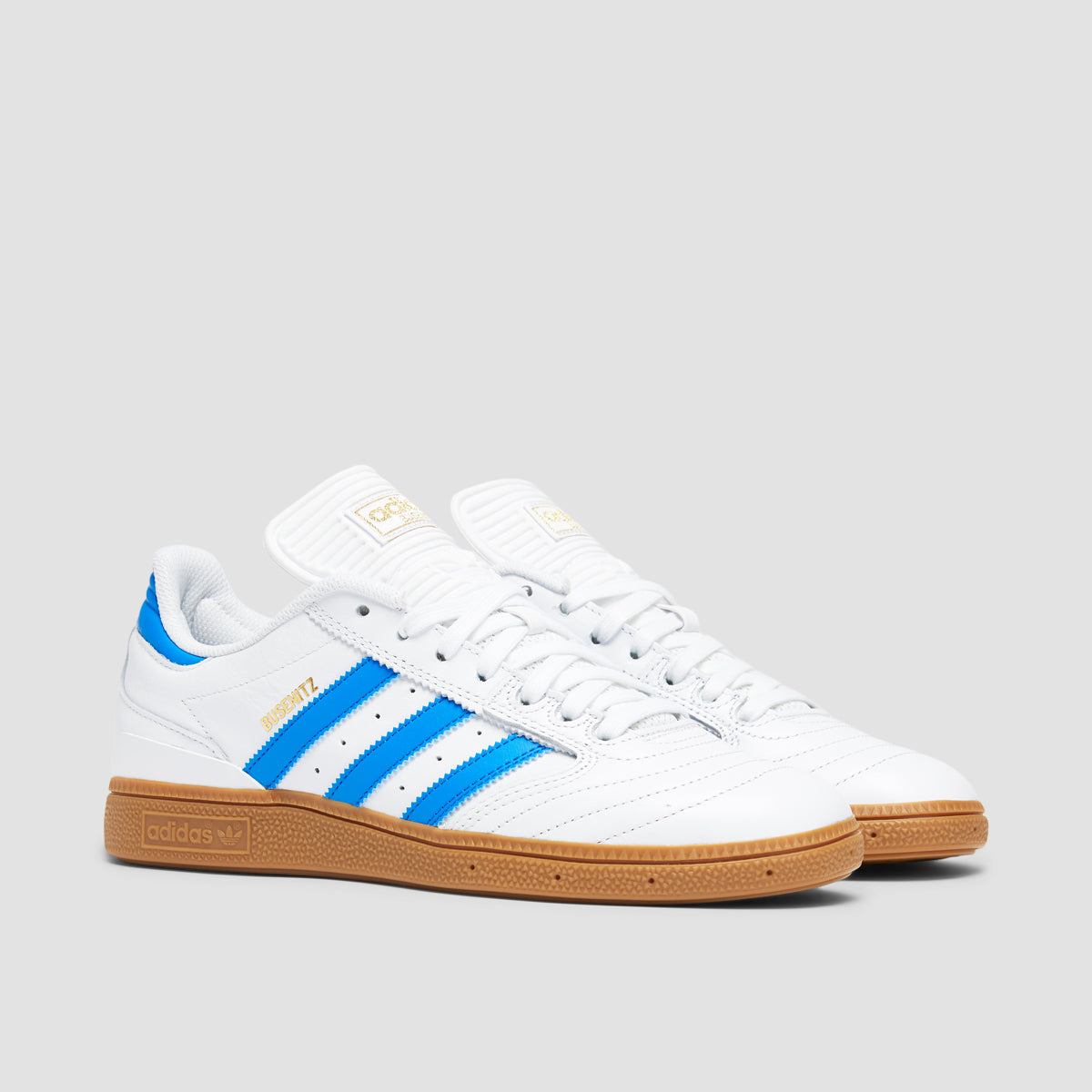 adidas Busenitz Shoes - Ftwr White/Bluebird/Gold Met