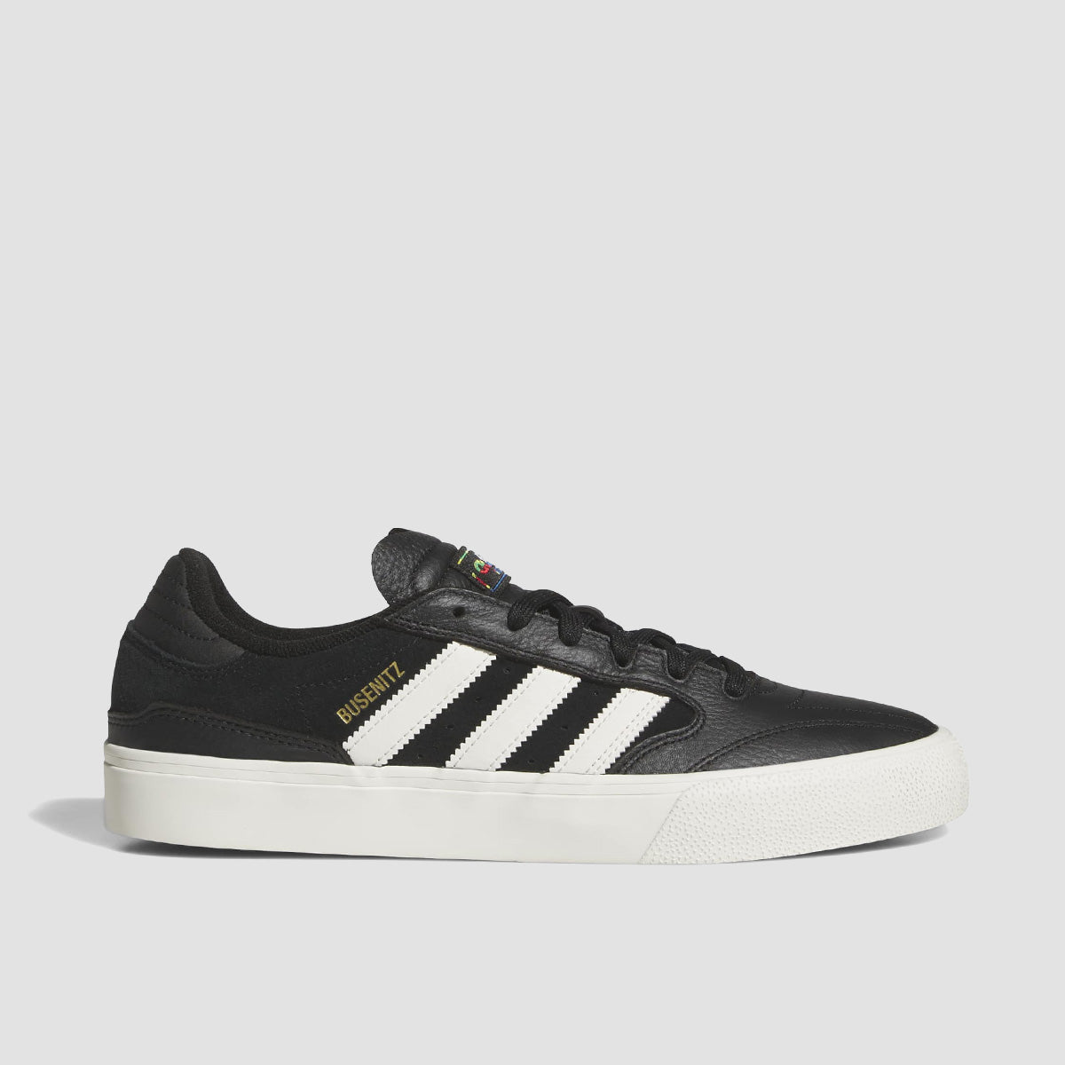 adidas Busenitz Vulc II Shoes - Core Black/Chalk White/Gold Met.