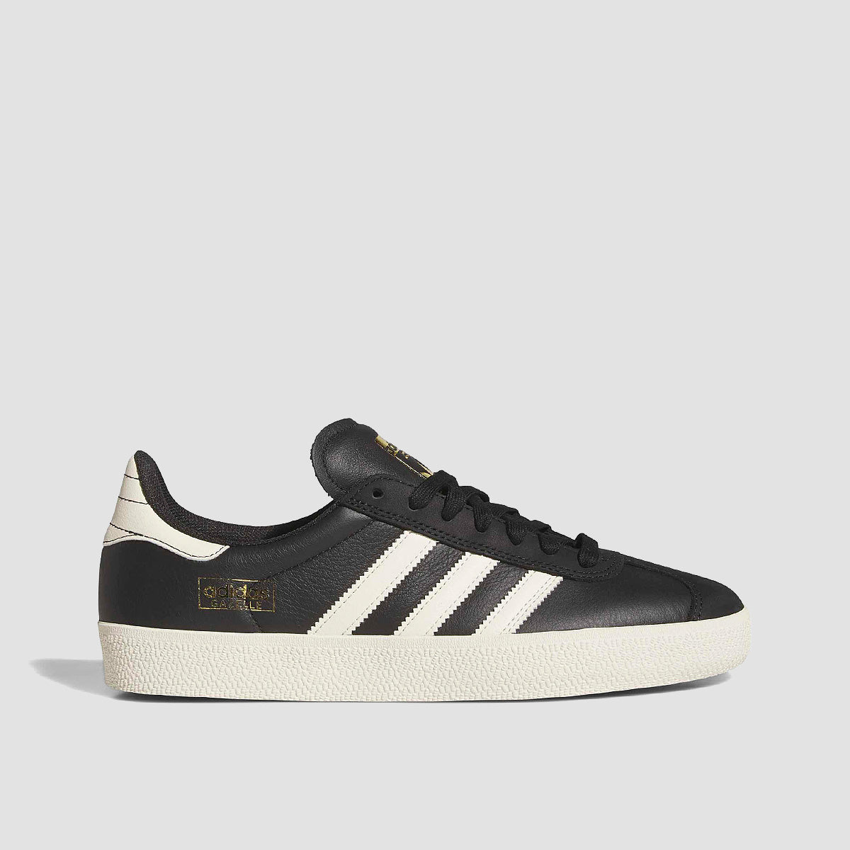 adidas Gazelle Adv Shoes - Core Black/Cream White/Gold Met.