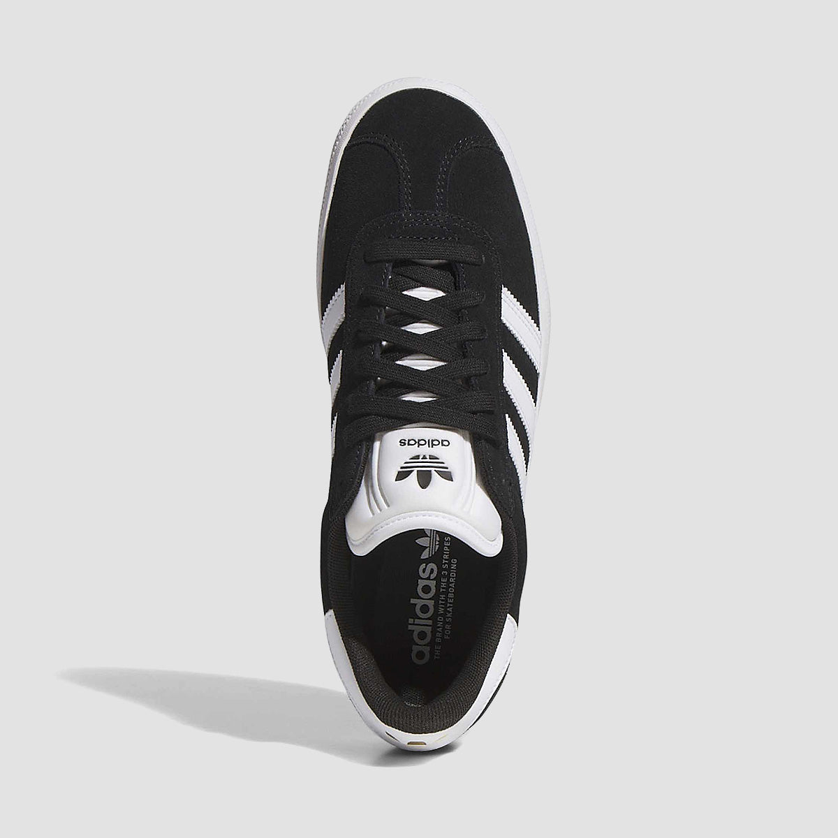 adidas Gazelle Adv Shoes - Core Black/Ftwr White/Gold Met.