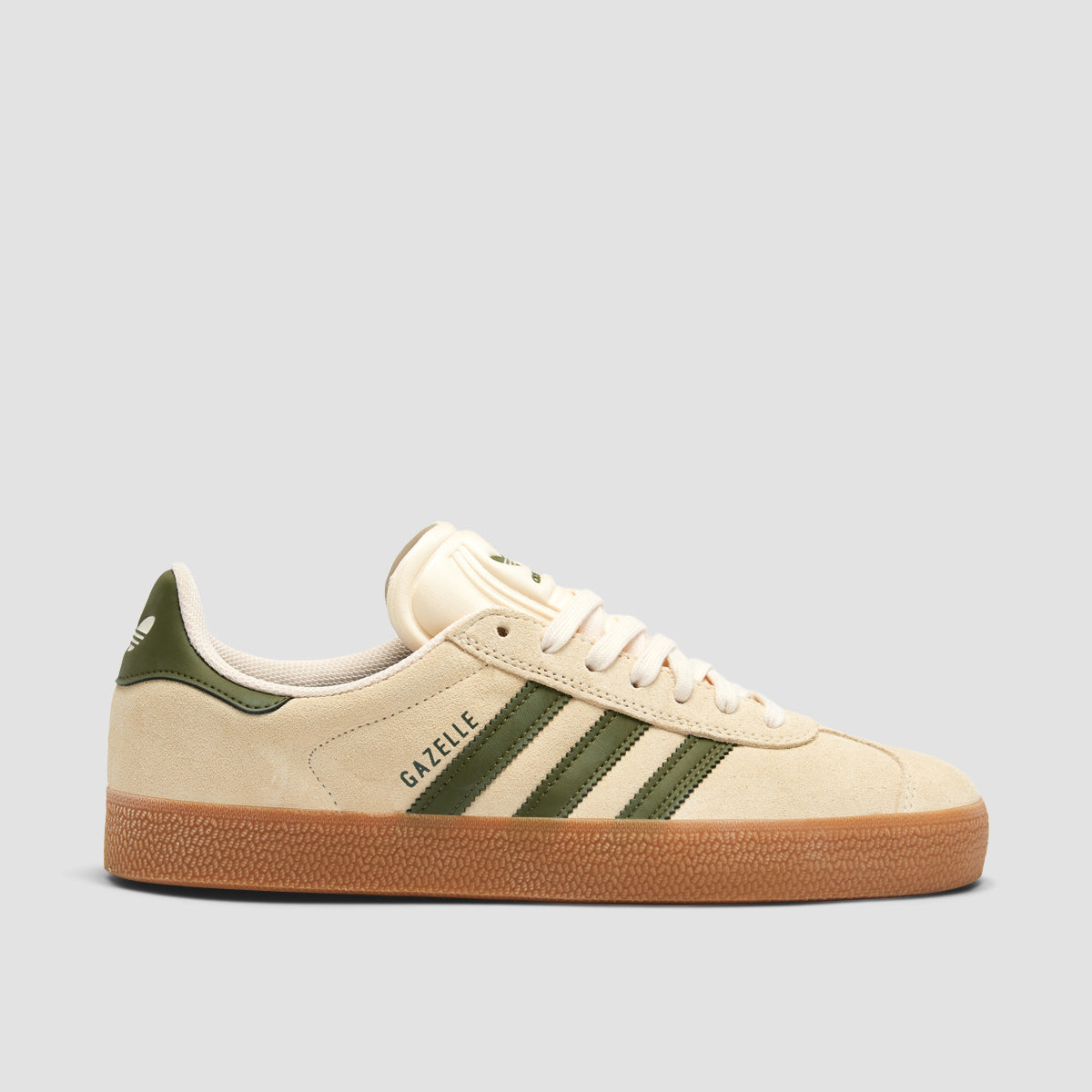 adidas Gazelle ADV Shoes - Ecru Tint/Focus Olive/Gum4