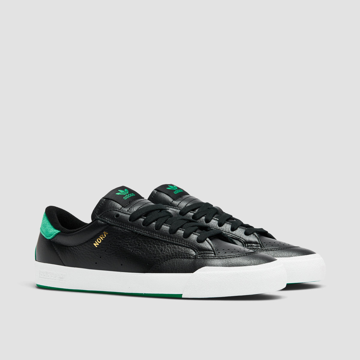 adidas Nora Signature Skateboarding Shoes - Core Black/Green/Ftwr White