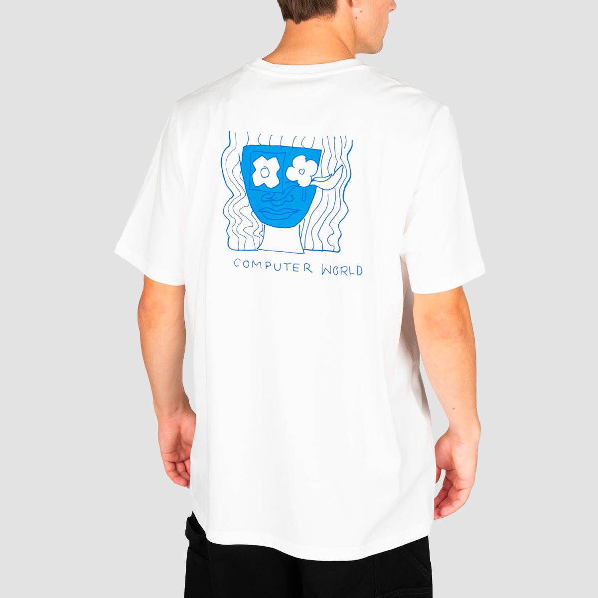 adidas Shmoo Art T-Shirt White/Bluebird/Royal Blue
