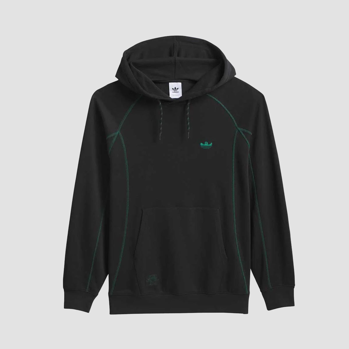 adidas Shmoofoil Featherweight Pullover Hoodie (Gender Neutral) Black/Dark Green