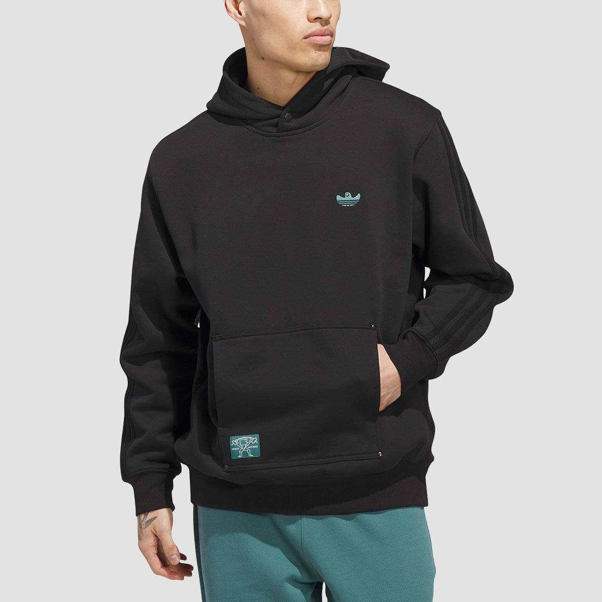 adidas Shmoofoil Heavyweight Pullover Hoodie (Gender Neutral) Black