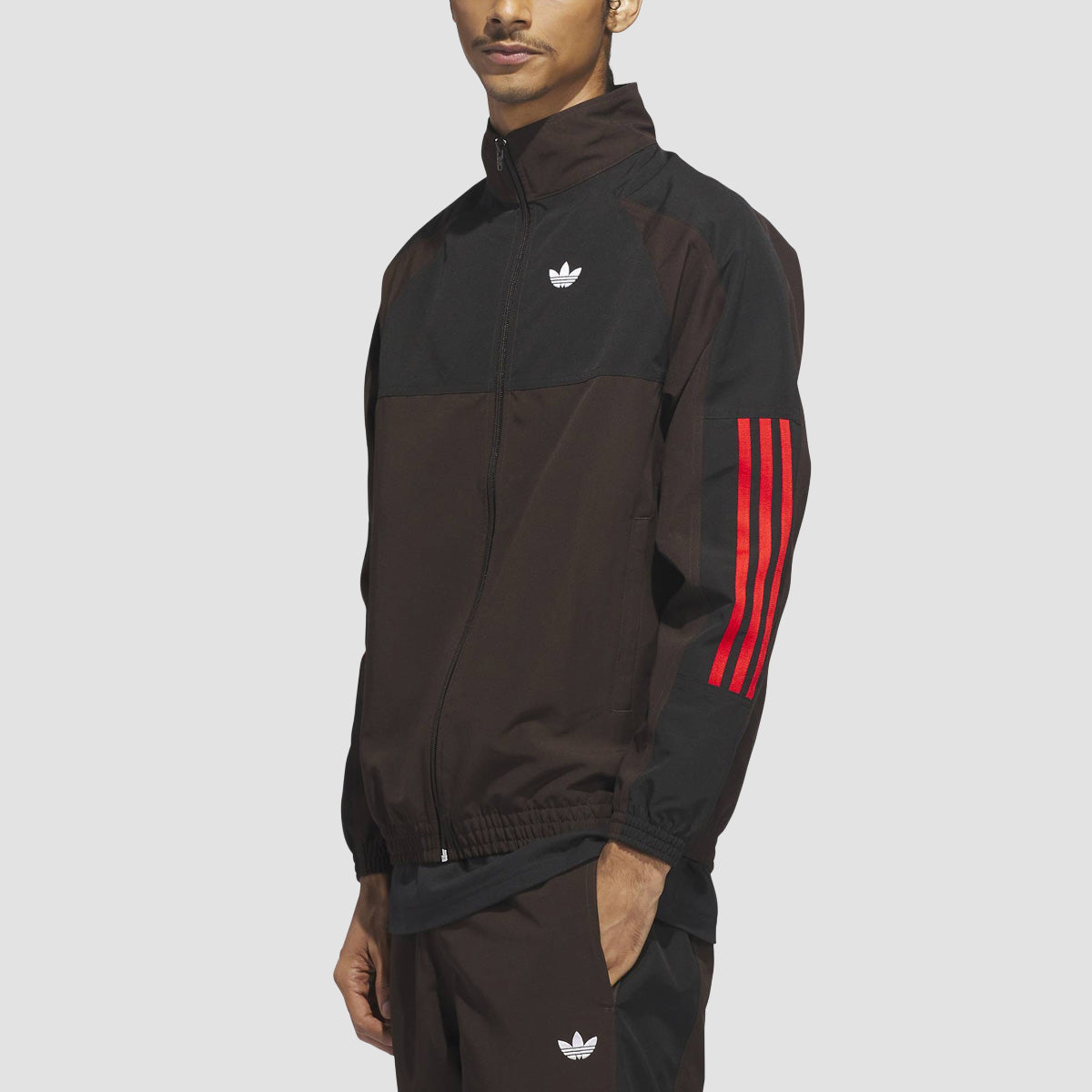 adidas Skateboarding Gatsele Track Track Jacket Aurora Coffee/White/Black