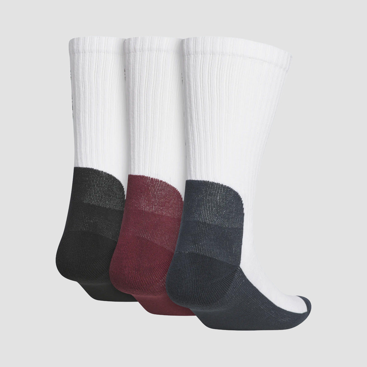 adidas Skateboarding Premium Socks 3 Pack White/Black/White/Aurora Ink
