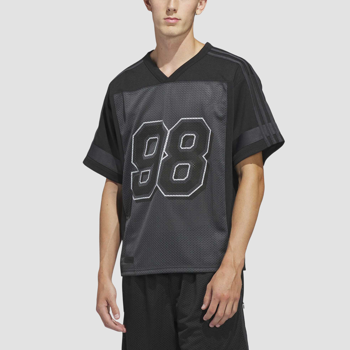 adidas Skateboarding X Tyshawn Football Jersey T-Shirt Black/Iron Met./Carbon