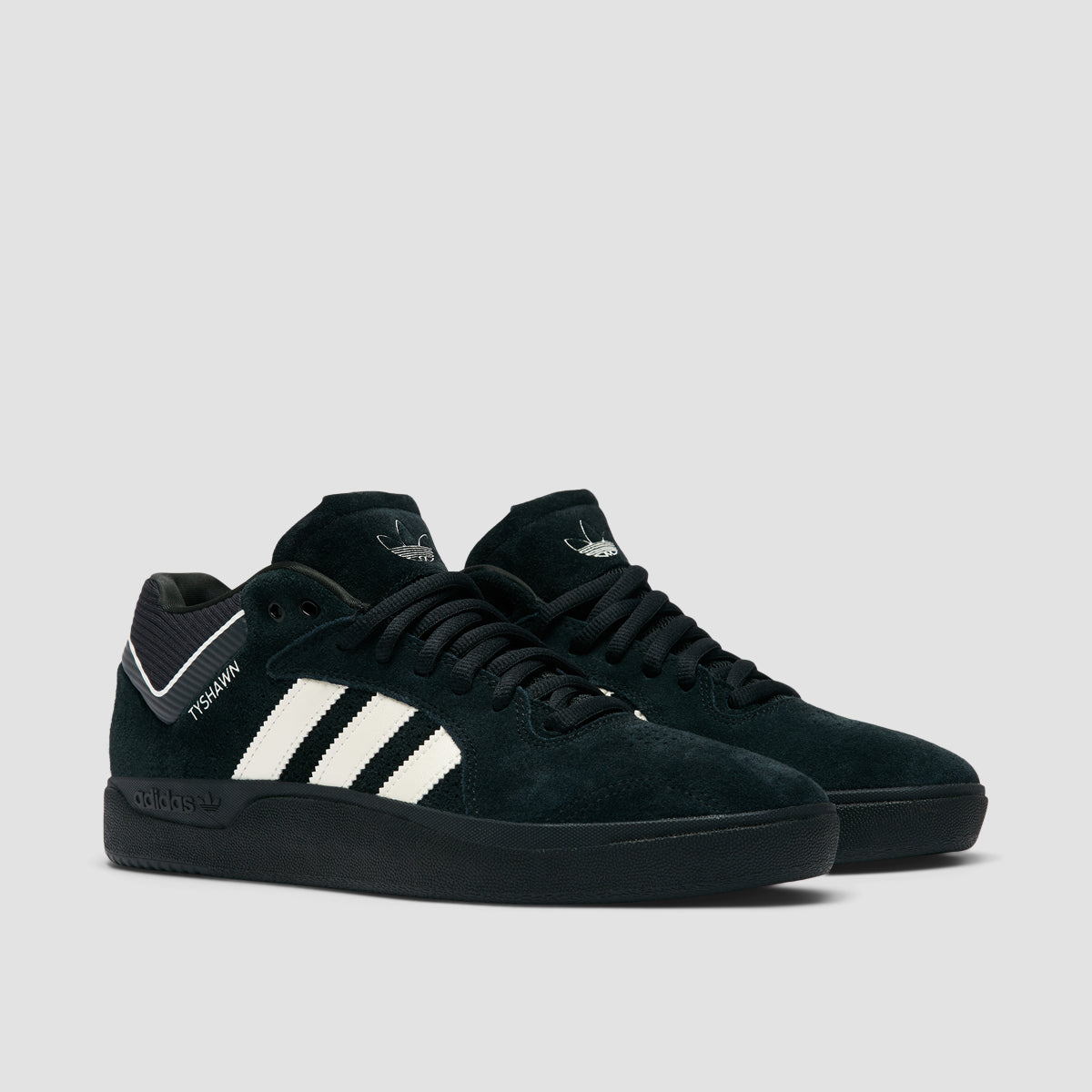 adidas Tyshawn Mid Top Shoes - Core Black/Zero Met/Spark