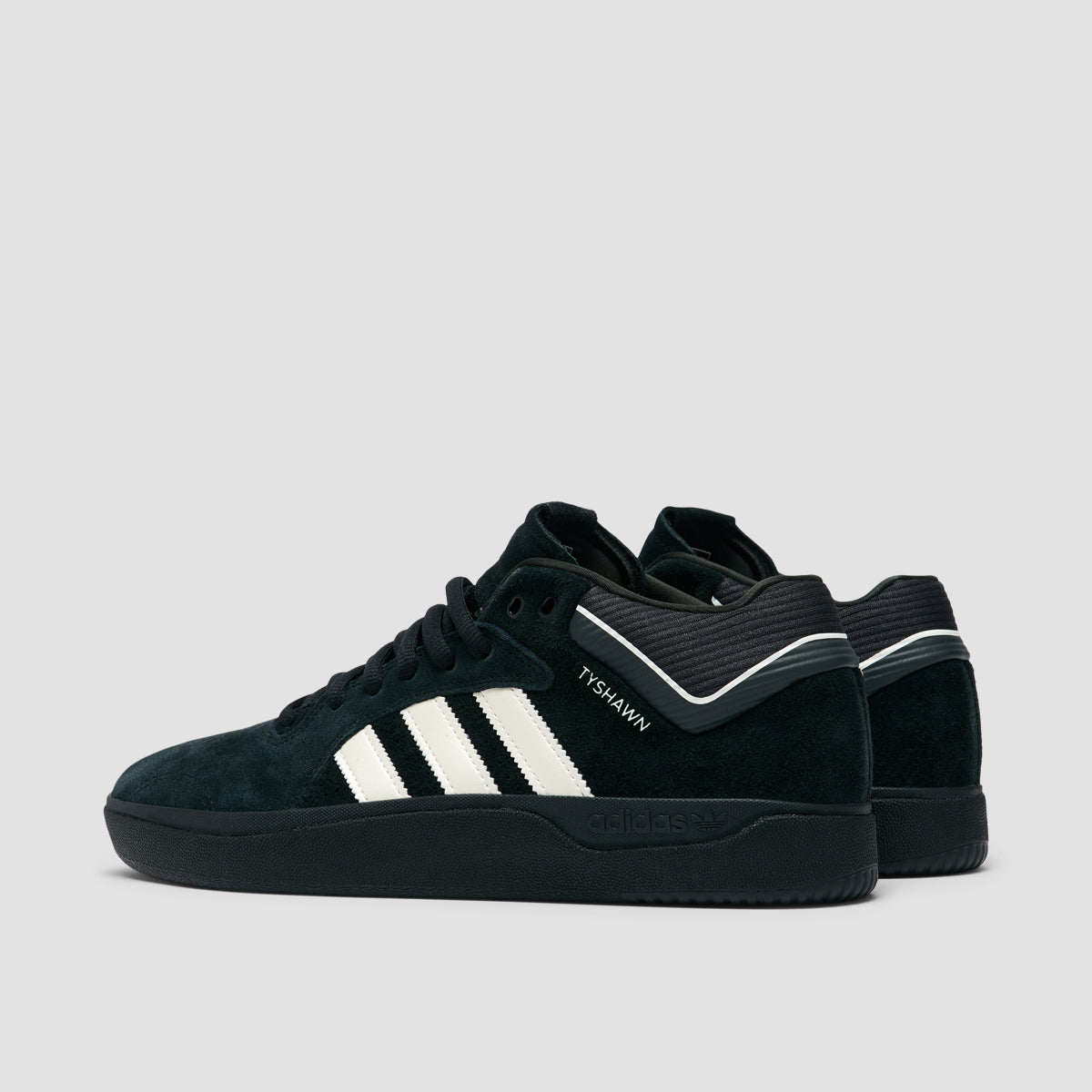 adidas Tyshawn Mid Top Shoes - Core Black/Zero Met/Spark