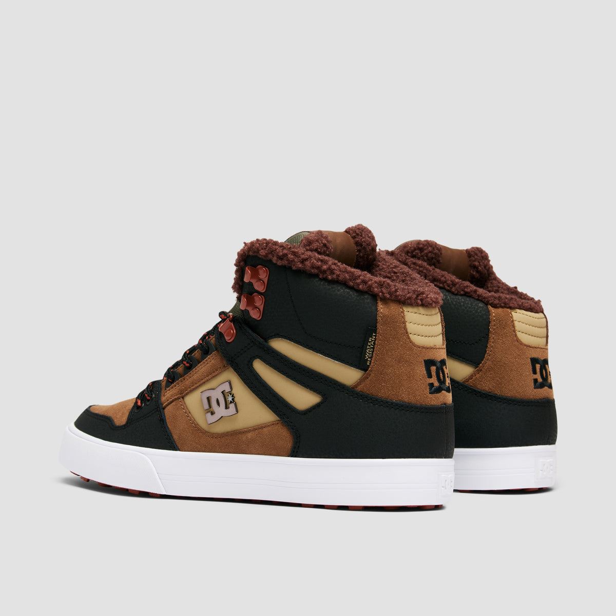 DC Pure HT WC WNT High Top Shoes - Brown/Brown/Green