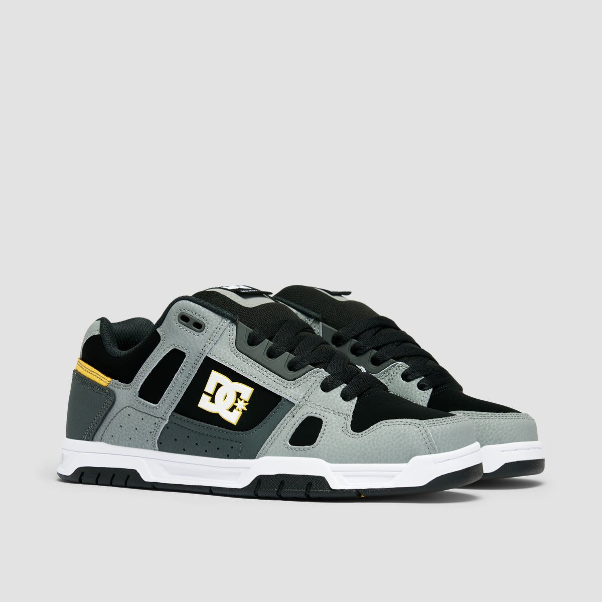 DC Stag Shoes - Grey/Yellow