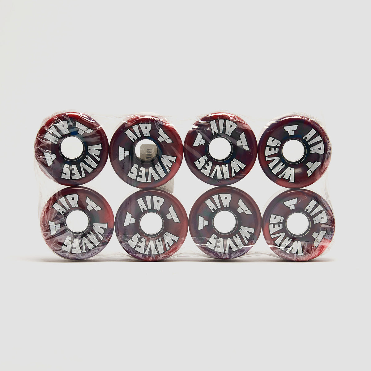 Air Waves USA 78a Quad Wheels x8 Red/Blue Swirl