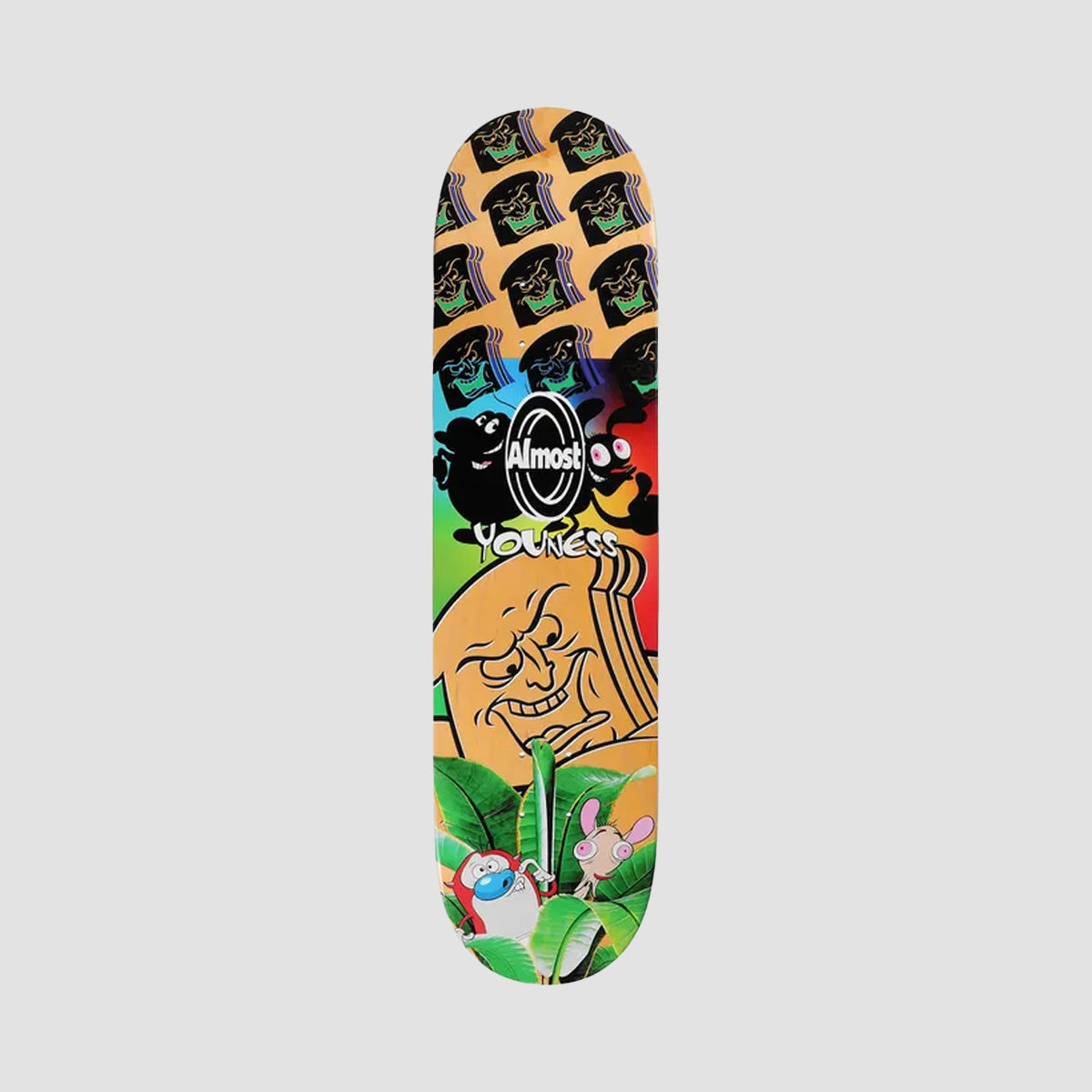 Almost Ren & Stimpy Mixed Up R7 Skateboard Deck Youngess Amrani - 8.25"