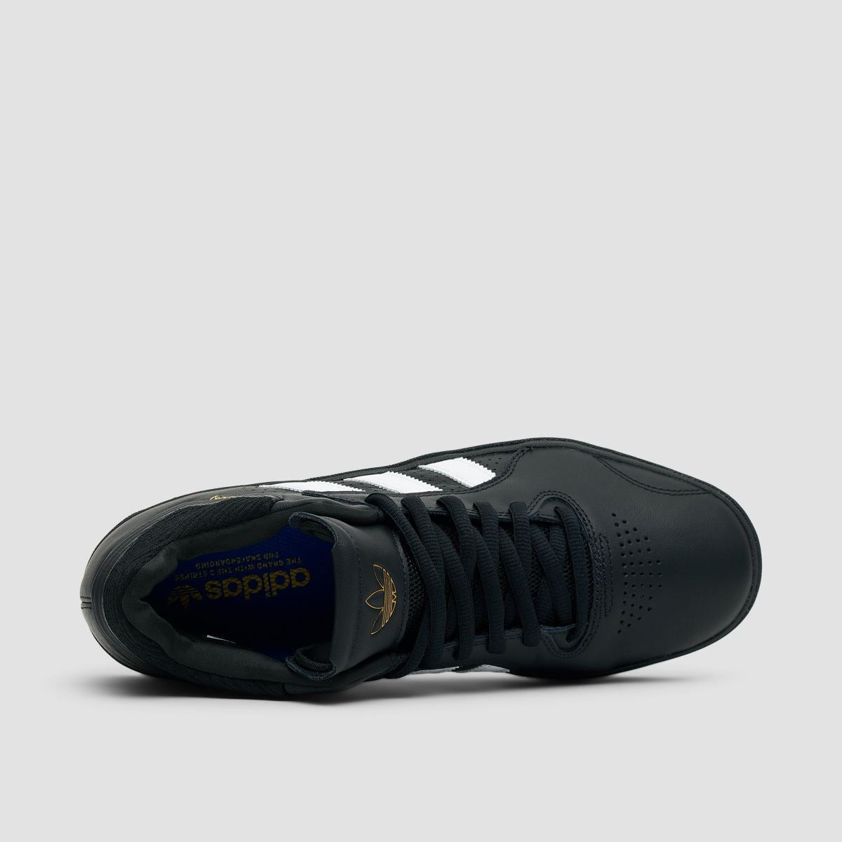 adidas Tyshawn Shoes - Core Black/Footwear White/Gold Metallic