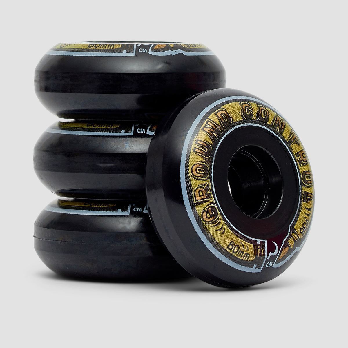 Ground Control CM Bullet 90A Aggressive Inline Wheels x4 Black 60mm