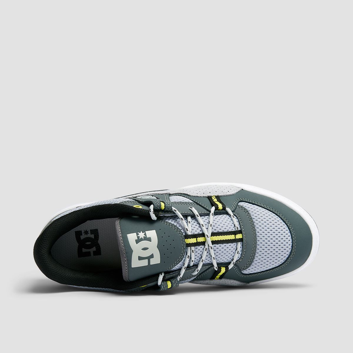 DC Construct Shoes - White/Grey/Yellow