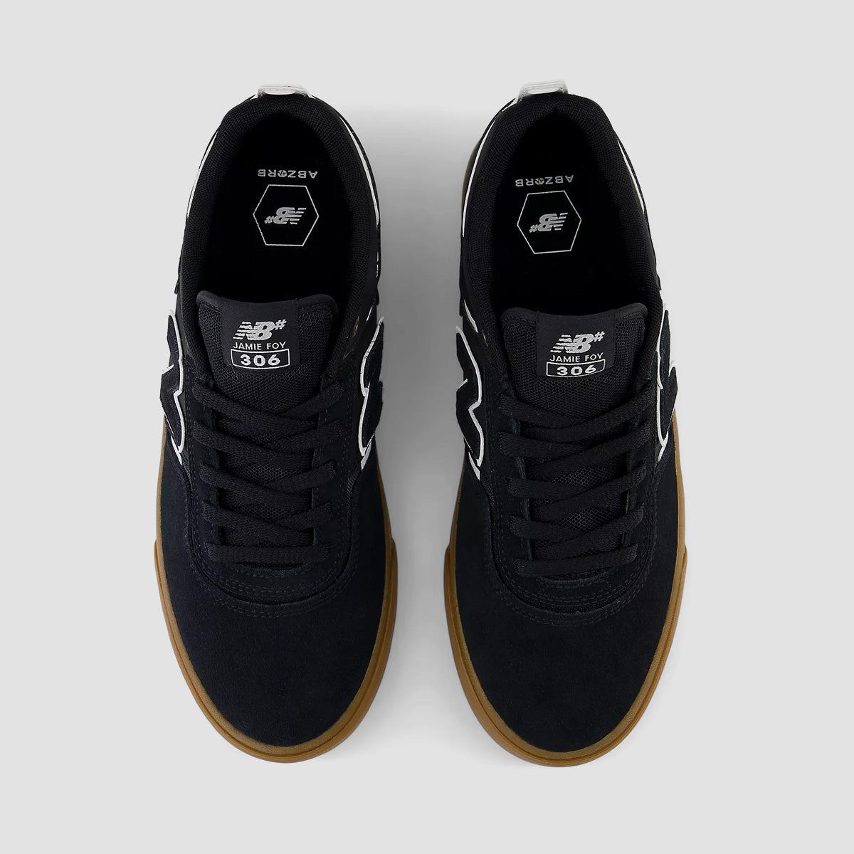 New Balance Numeric Jamie Foy 306 Shoes - Black/White