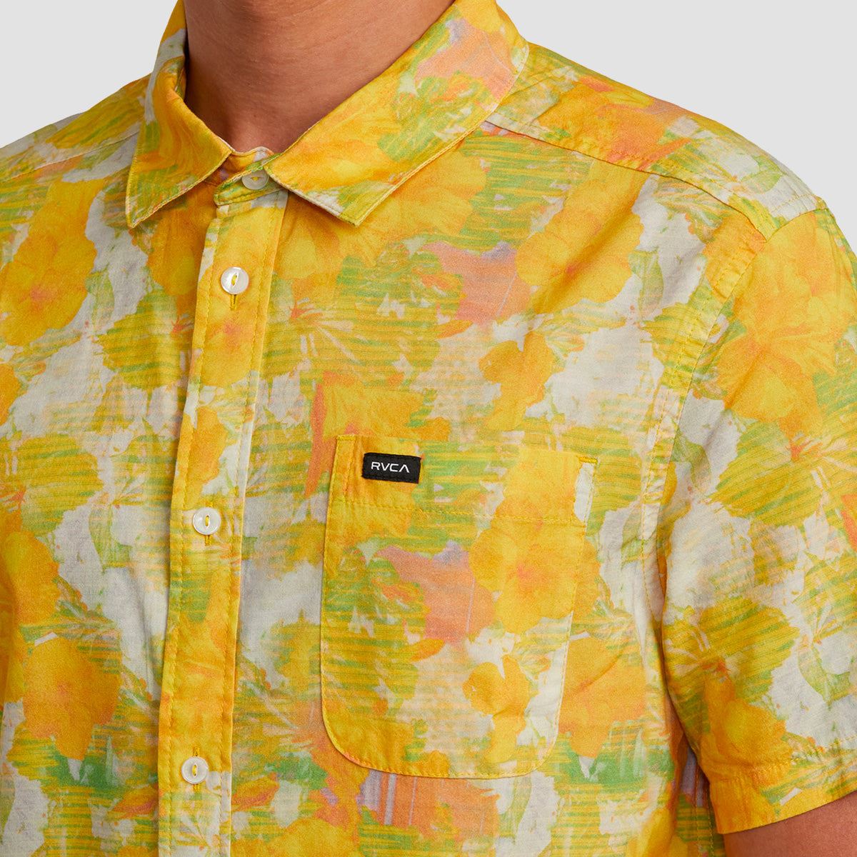 RVCA Sussingham Short Sleeve Shirt Spectra Yellow