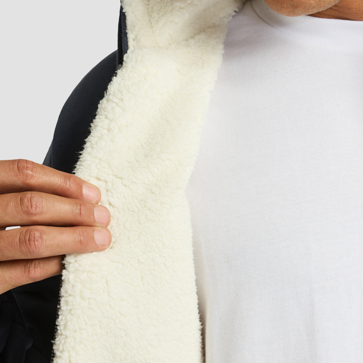 Billabong Arch Sherpa Zip Hoodie Ombre Blue