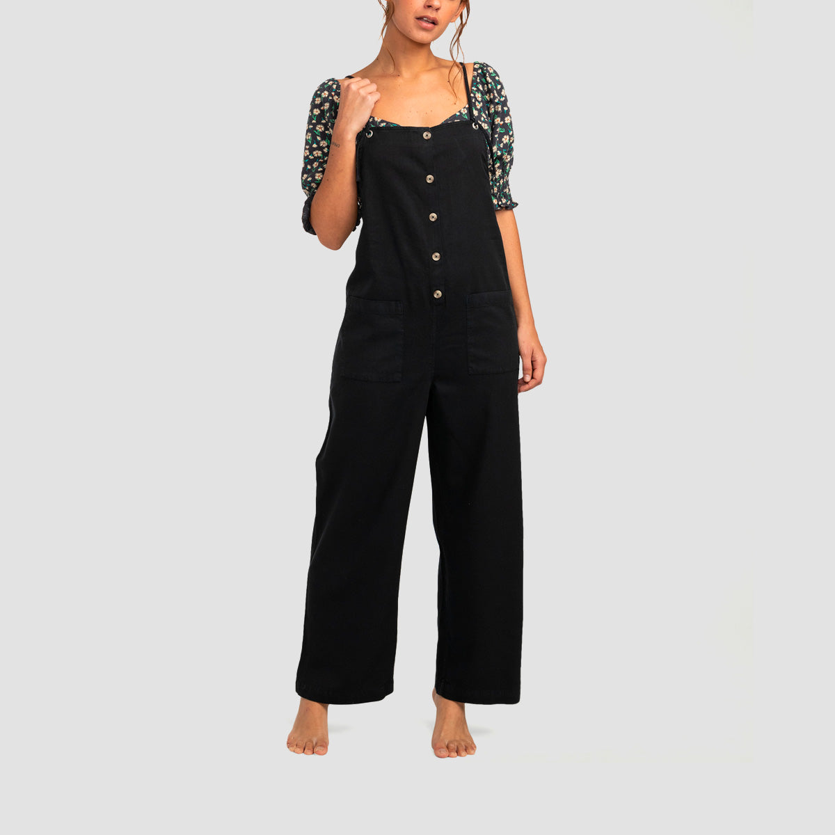 Billabong Beach Cruiser Dungarees Black - Womens