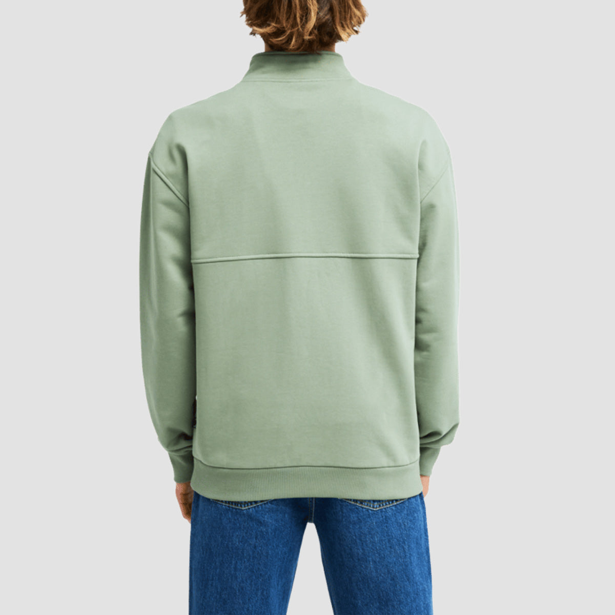 Billabong Burleigh Half Zip Sweatshirt Sea Spray