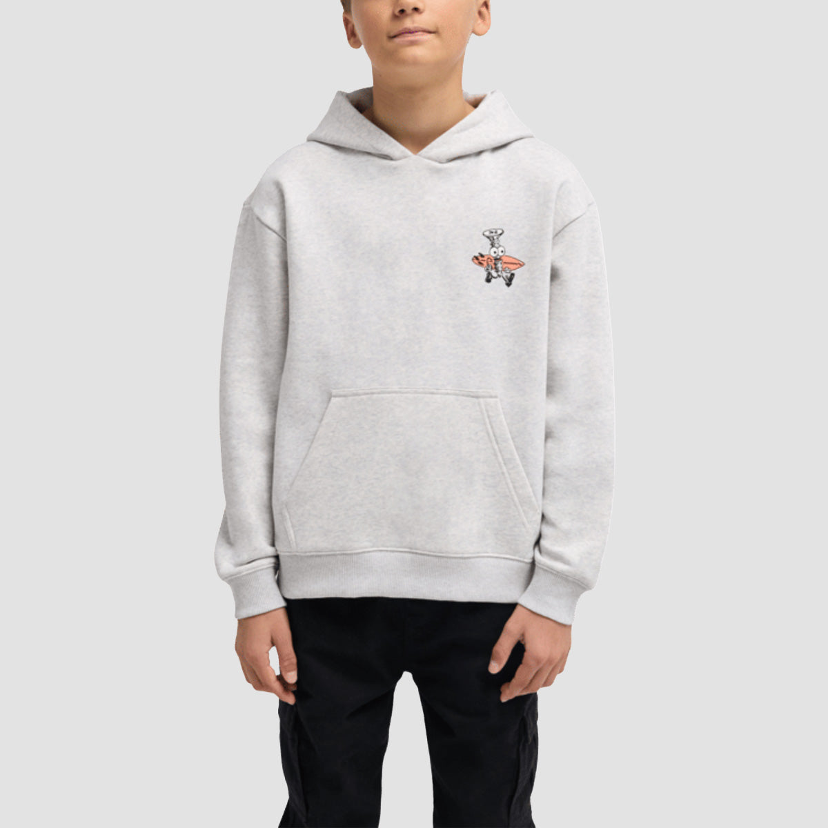 Billabong Foundation Pullover Hoodie Light Grey Heather - Kids