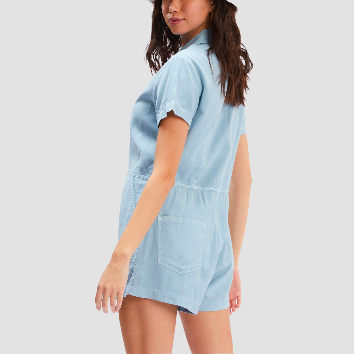 Billabong Gigi Twill Playsuit Chambray - Womens