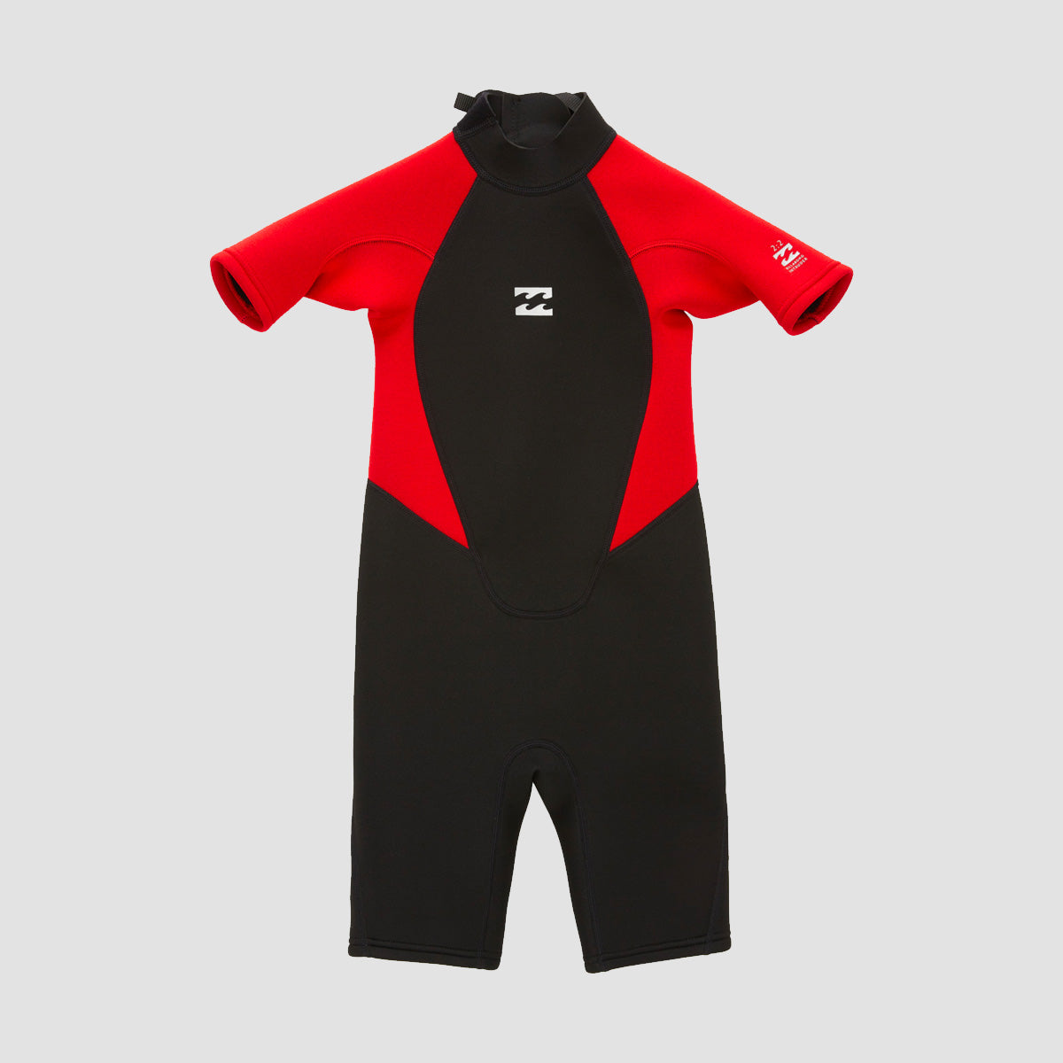 Billabong Intruder 2/2mm Back Zip Shorty Wetsuit 2-7 years Red - Kids