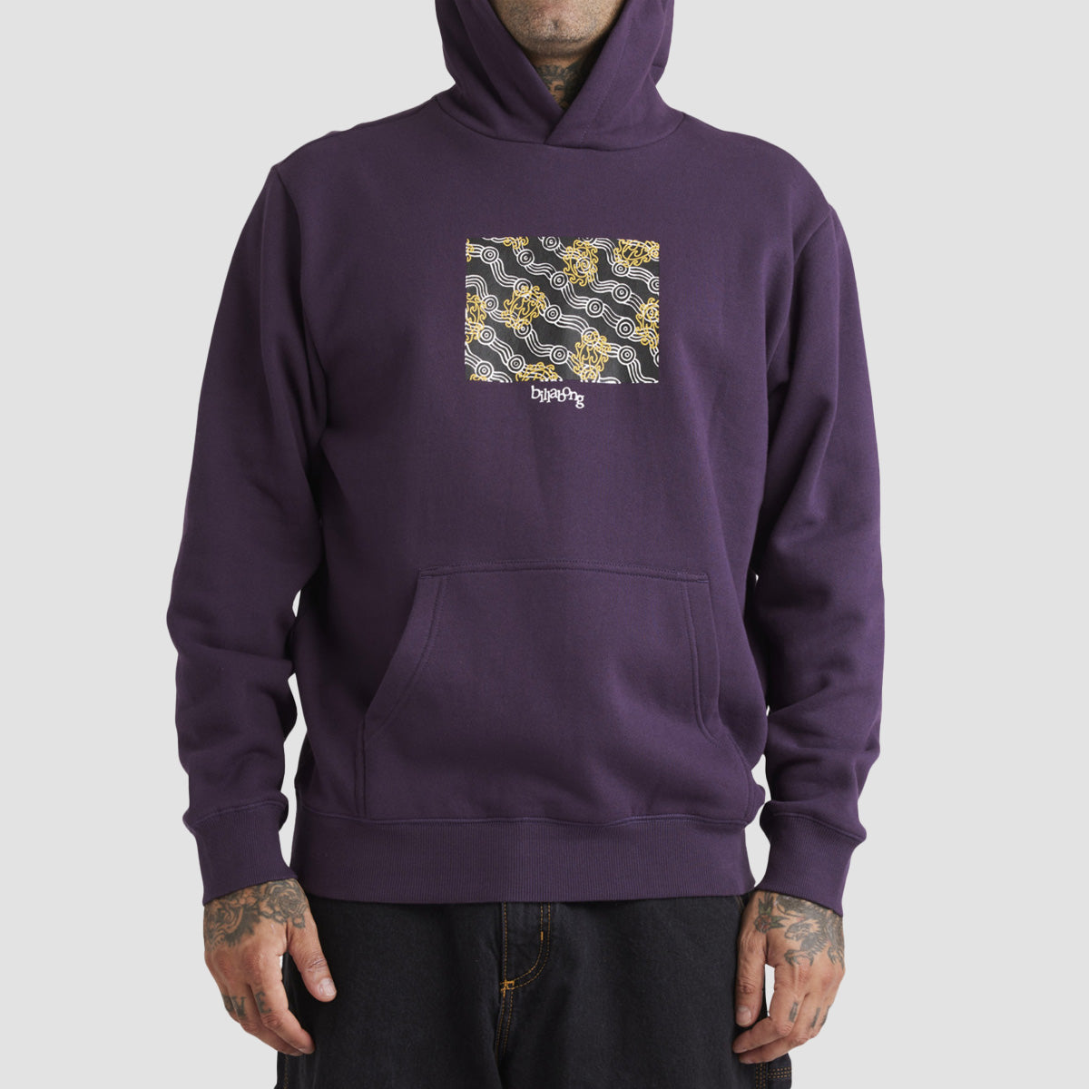 Billabong Otis Flow Pullover Hoodie Deep Purple