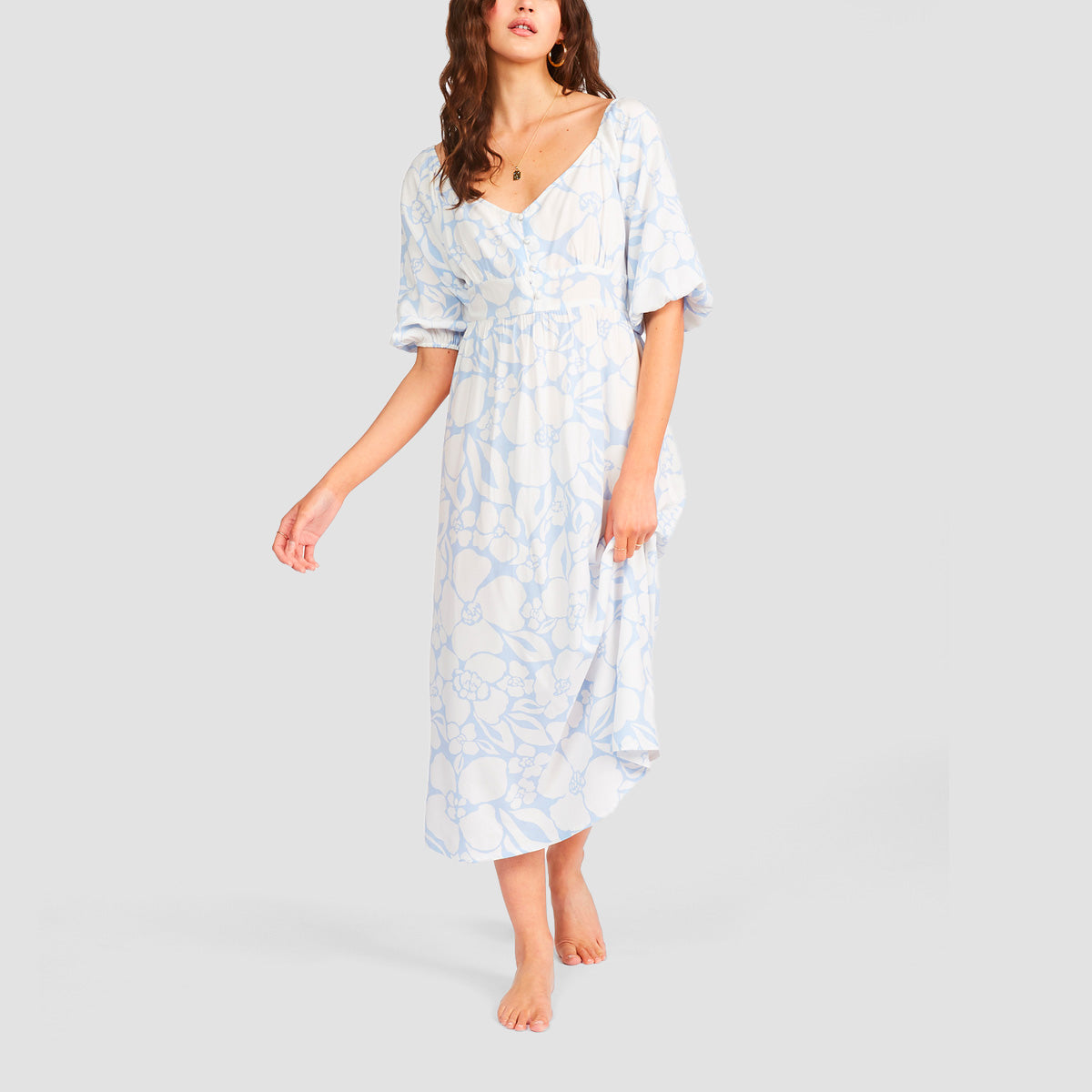 Billabong Salty Sea Maxi Dress Rain Drop - Womens