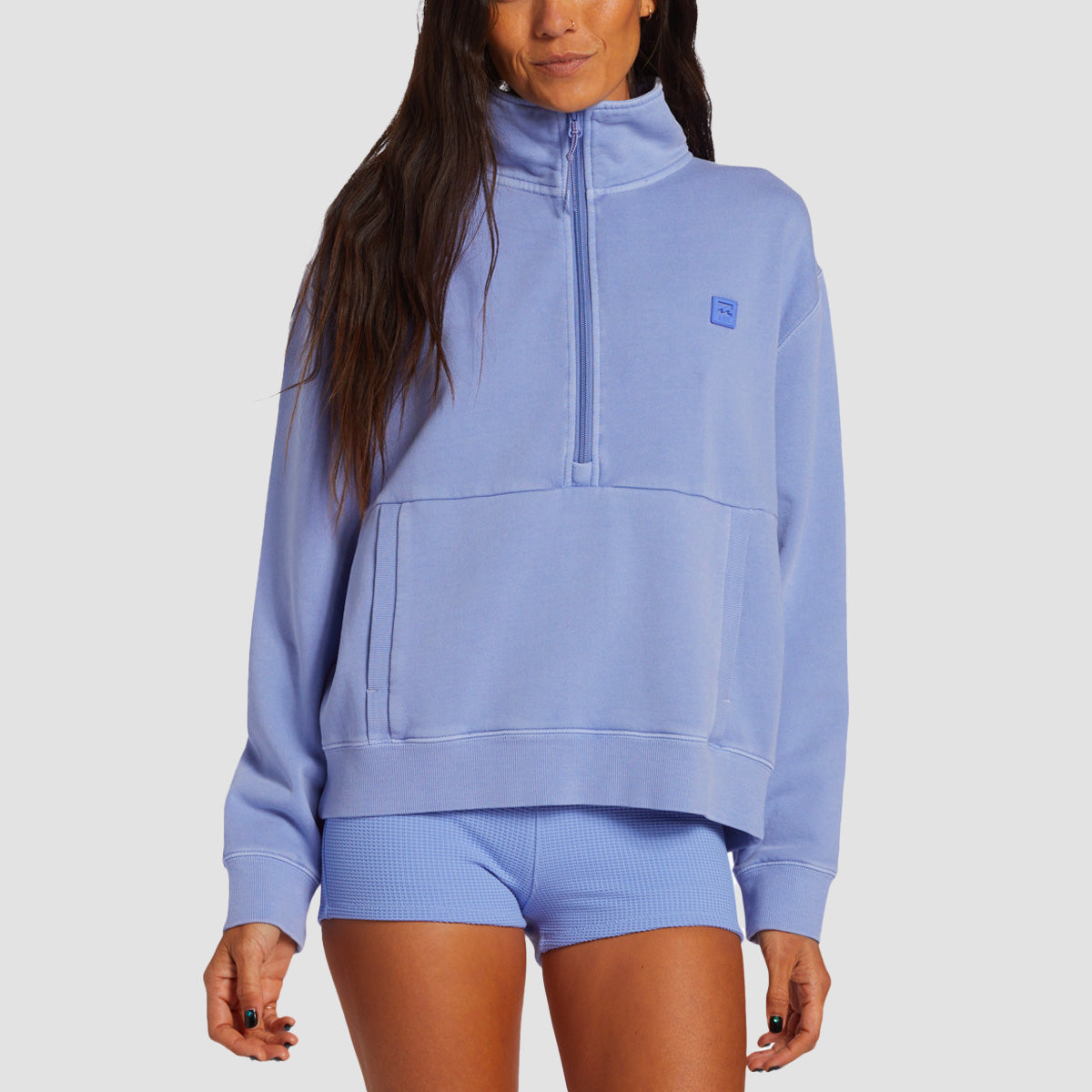 Billabong Stay On The Path Half Zip Sweatshirt Cosmic Blue