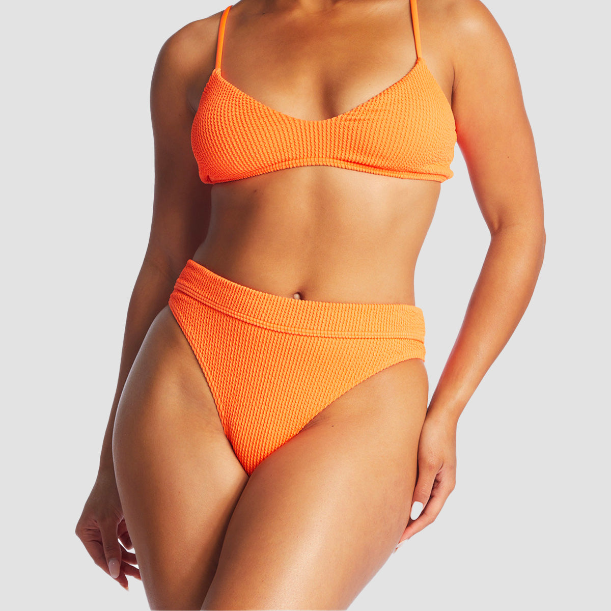 Billabong Summer High Maui Rider Bikini Bottoms Orange Crush - Womens