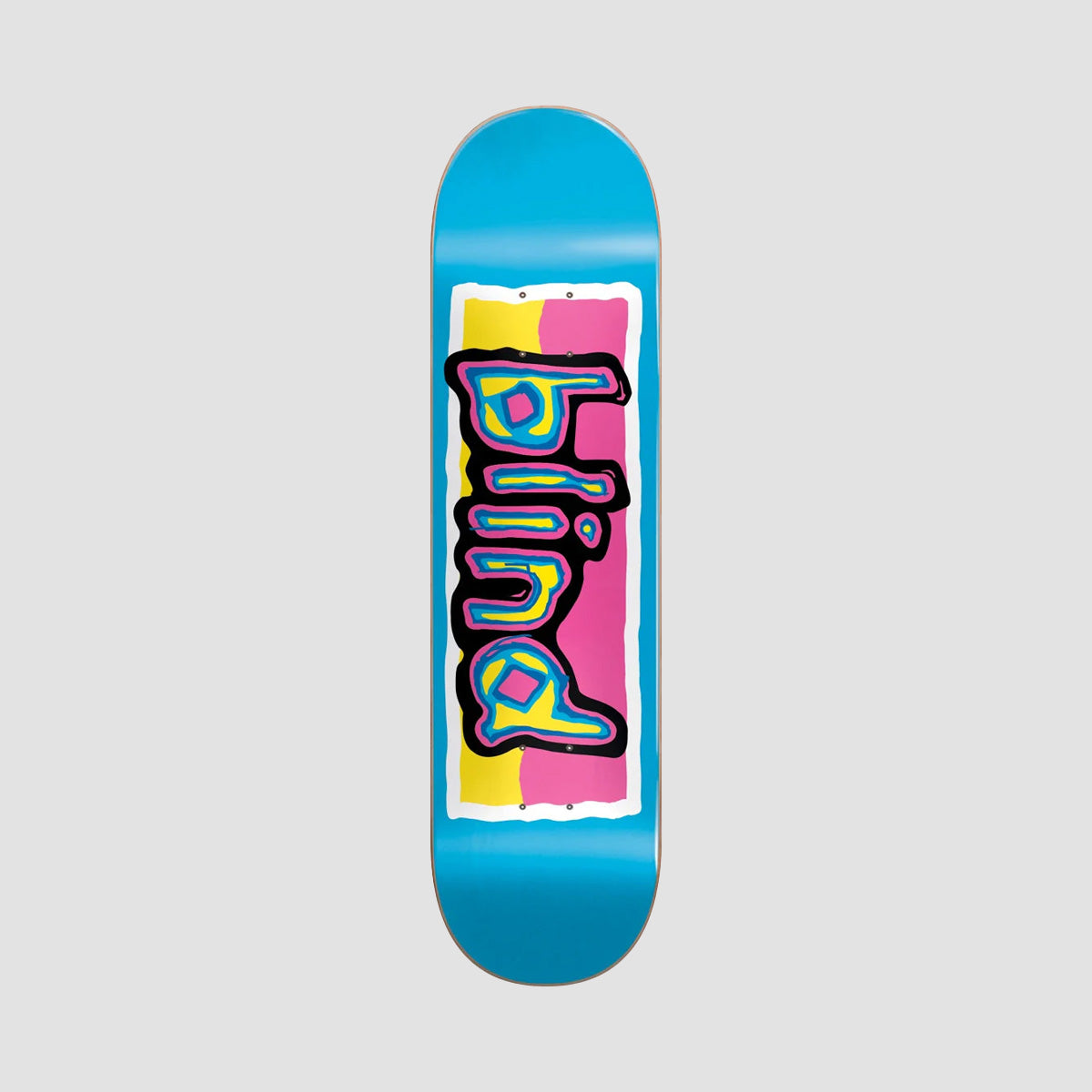Blind Colored Logo Rhm Skateboard Deck Blue - 8.25"