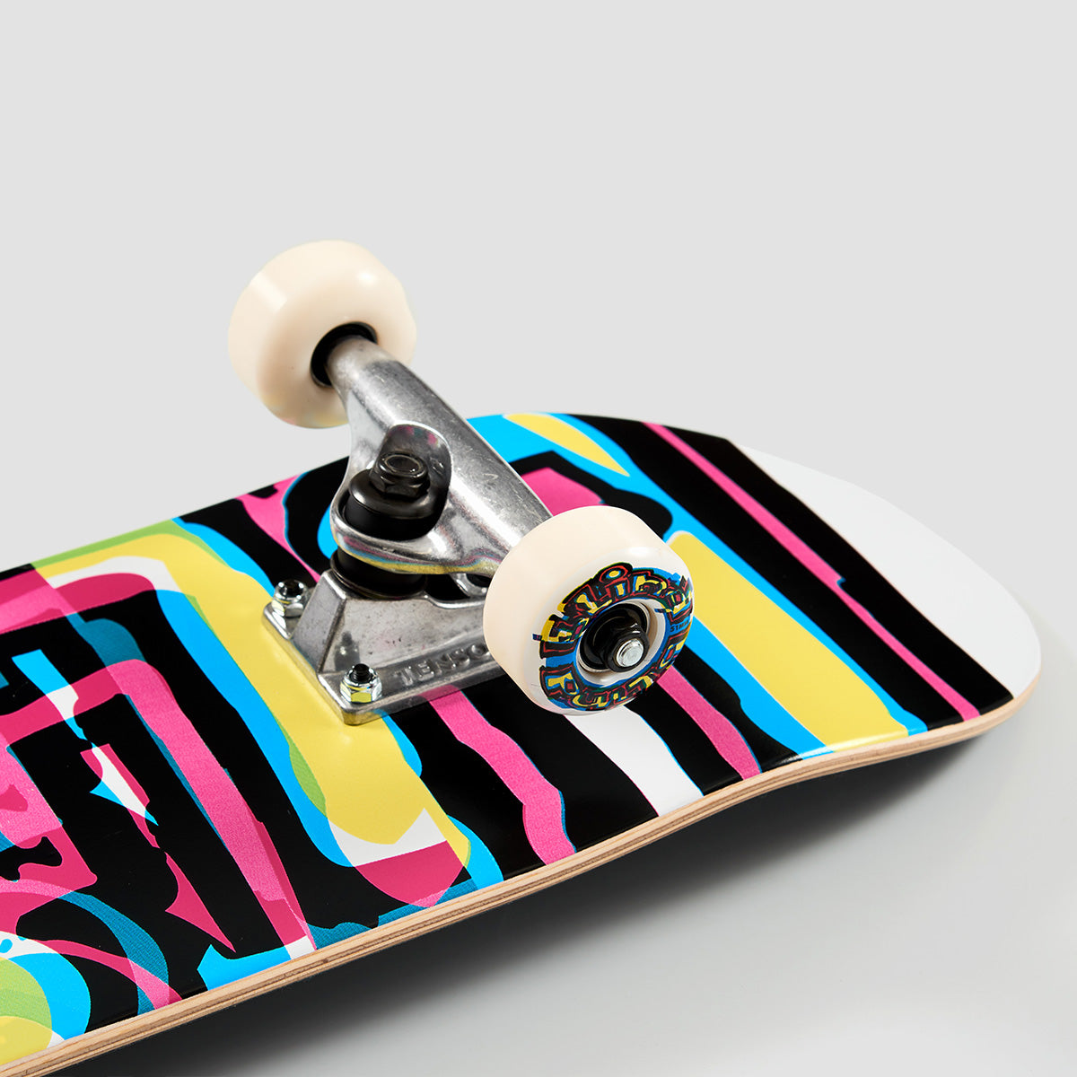 Blind Logo Glitch FP Mid Skateboard White - 7.25"