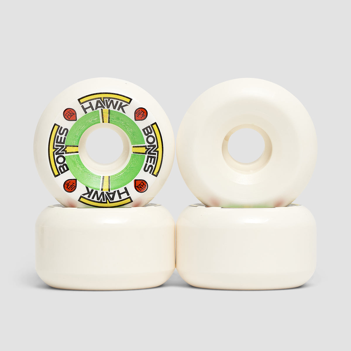 Bones Tony Hawk T-Bones II P5 Sidecut 84B SPF Skateboard Wheels White 60mm