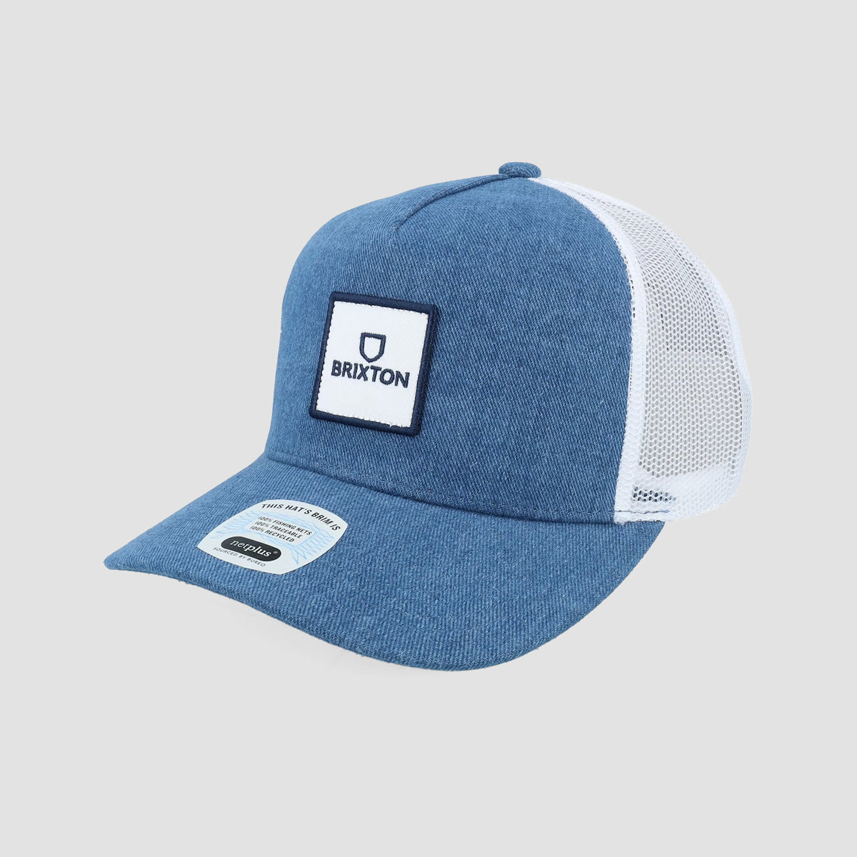 Brixton Alpha Block X C MP Mesh Cap Denim/White