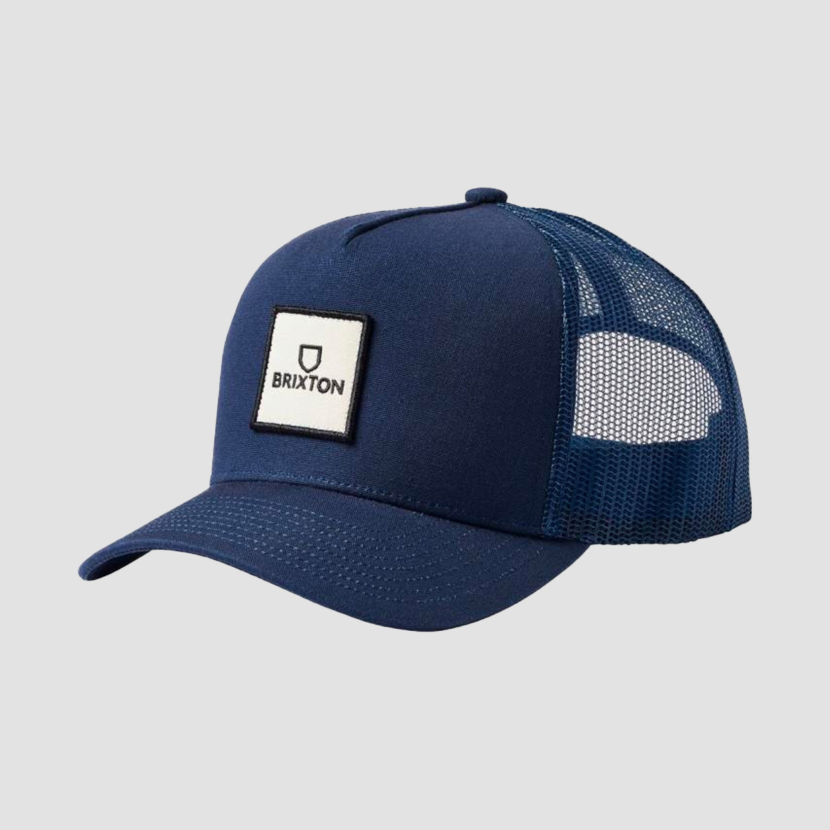 Brixton Alpha Block X NetPlus C MP Trucker Cap Washed Navy/Washed Navy