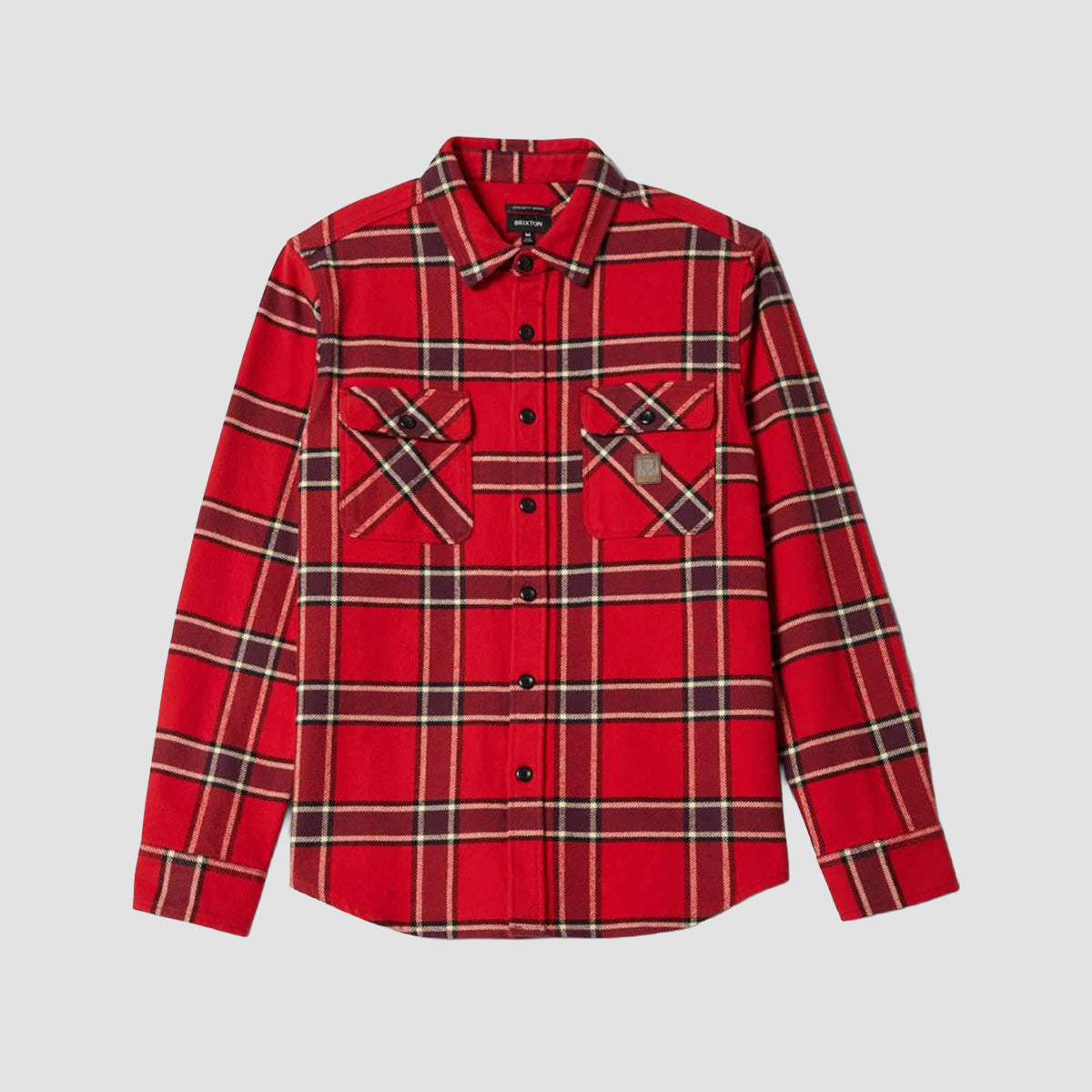 Brixton Bowery Heavyweight Longsleeve Flannel Shirt Adrenaline Rush