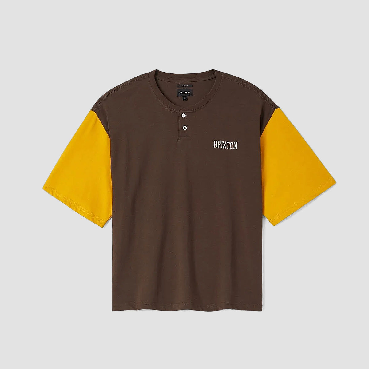 Brixton Boxy Baseball T-Shirt Walnut Brown/Golden Hour