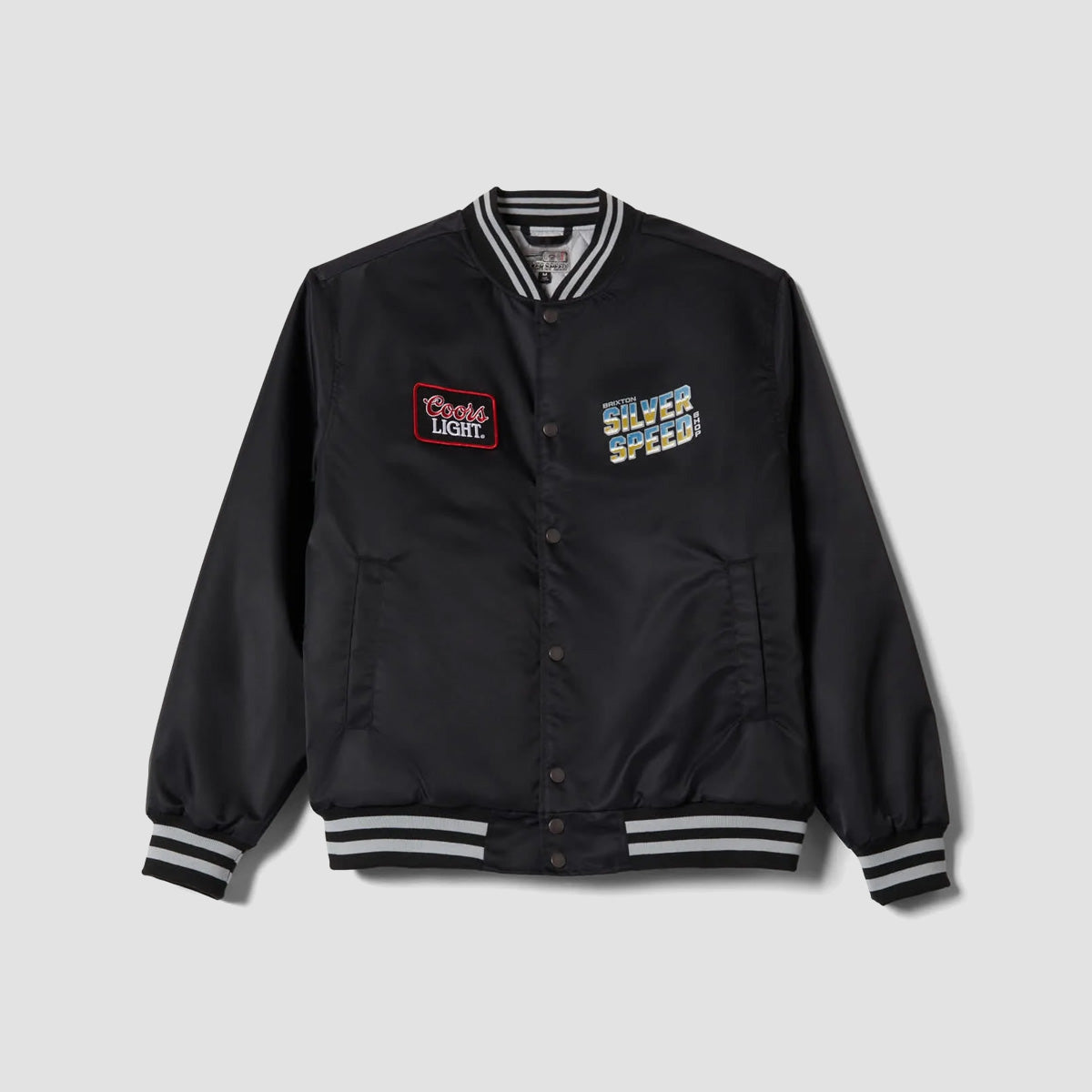 Brixton Coors Light Silver Speed Shop Jacket Black/Silver