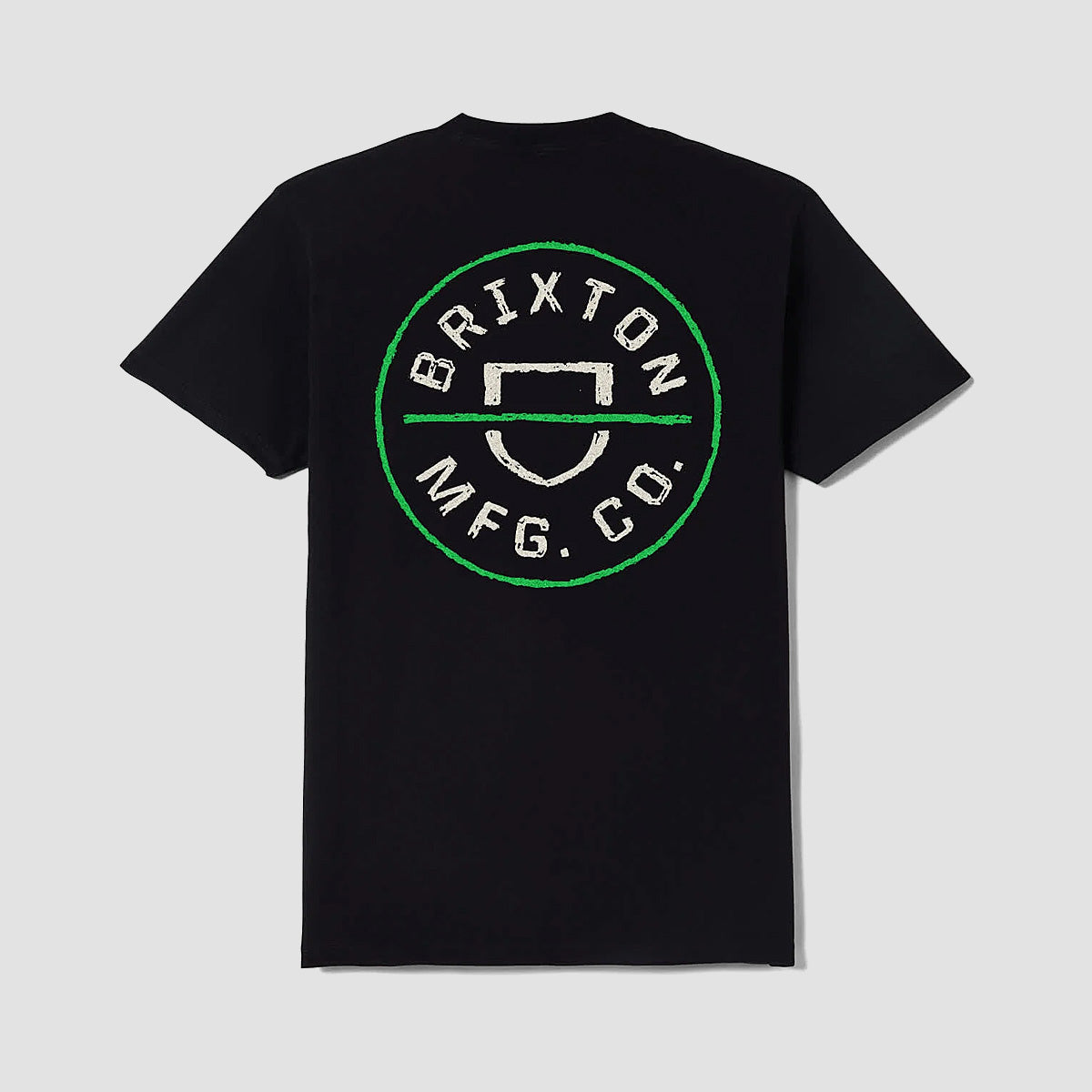 Brixton Crest II T-Shirt Black/Stone/Green