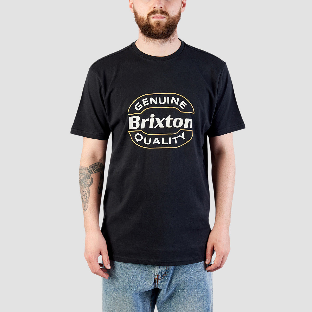 Brixton Keaton Tailored T-Shirt Black