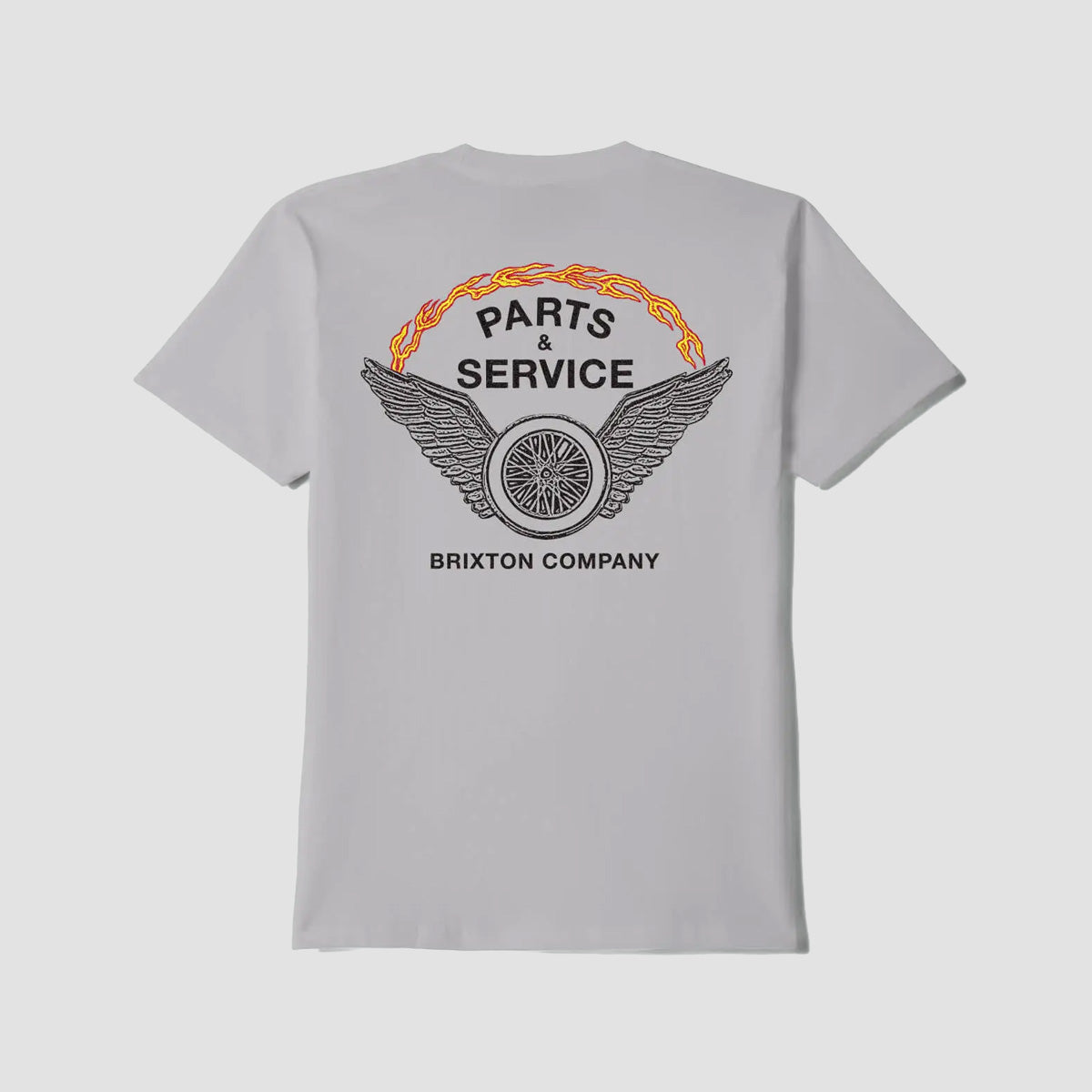 Brixton Leeway T-Shirt Pebble Stone Worn Wash