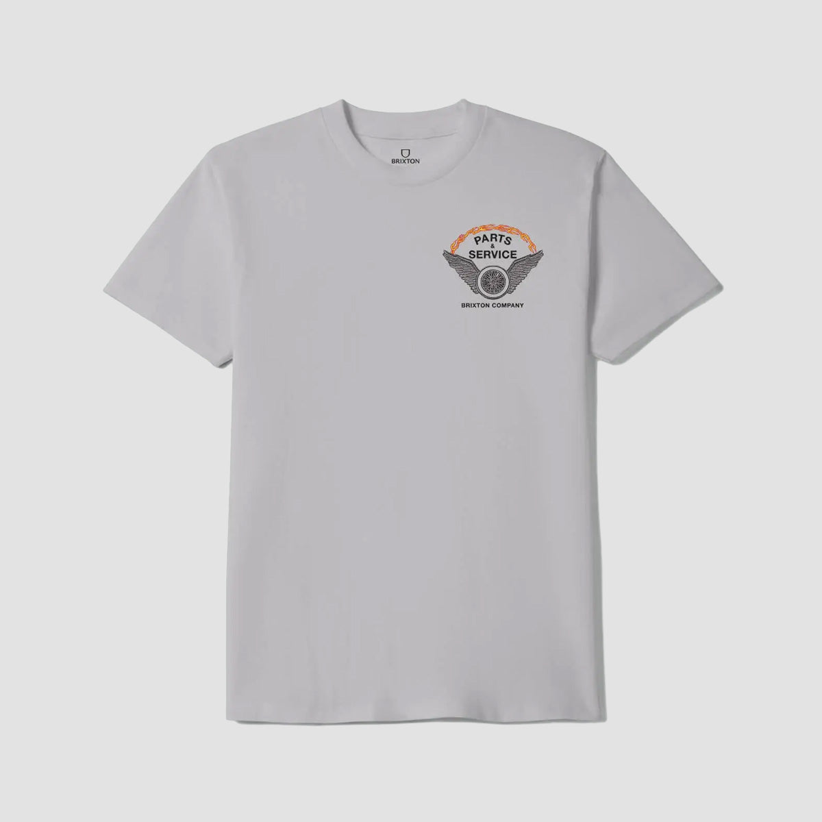 Brixton Leeway T-Shirt Pebble Stone Worn Wash