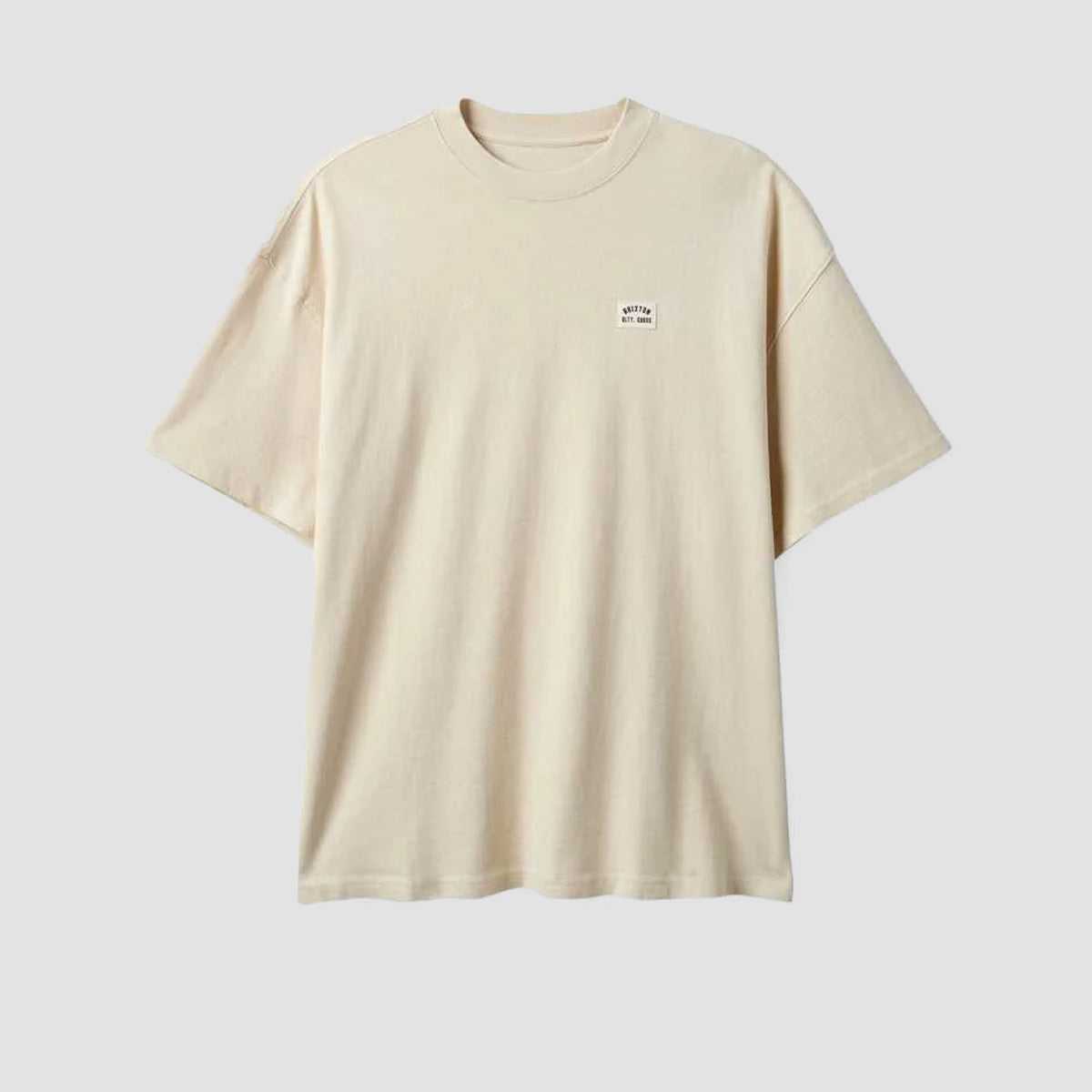 Brixton Live Free HW Relaxed T-Shirt Cream Classic Wash